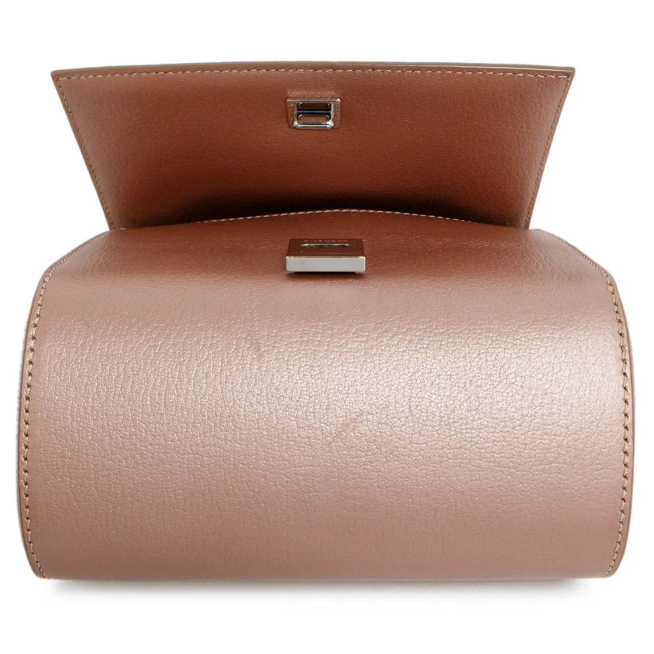 Givenchy Rose Gold Calfskin Mini Pandora Box Chain Crossbody