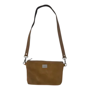 Globe Hope suede crossbody bag, brown