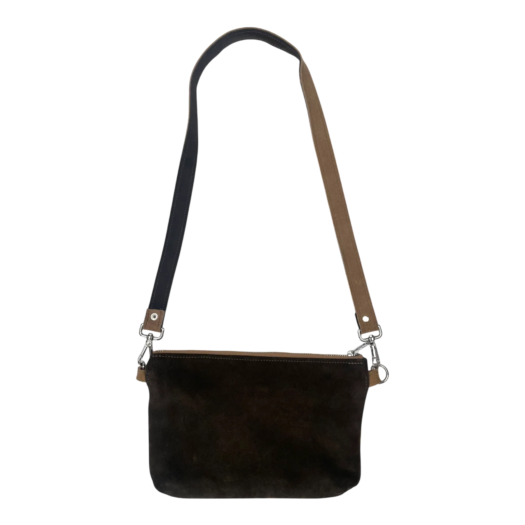 Globe Hope suede crossbody bag, brown