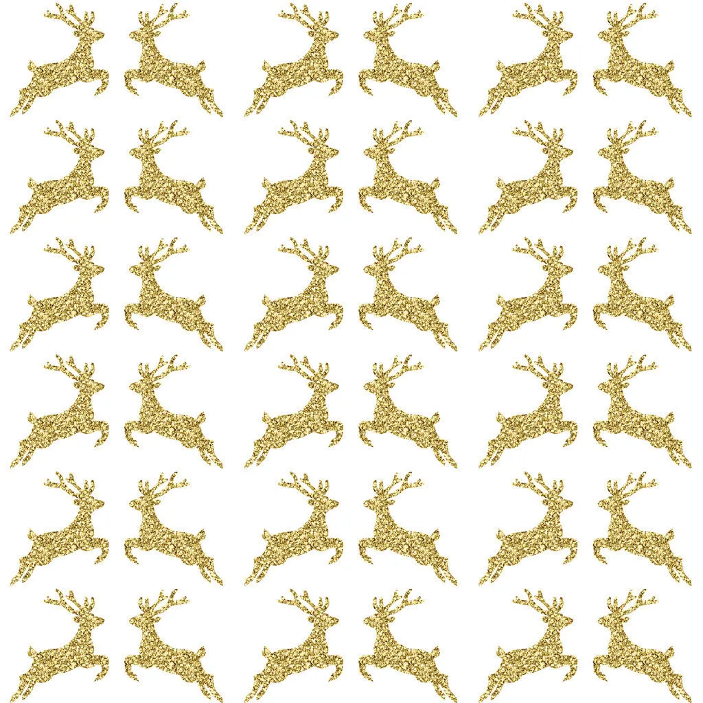Gold Glitter Antler Heat Transfer Vinyl Sheet
