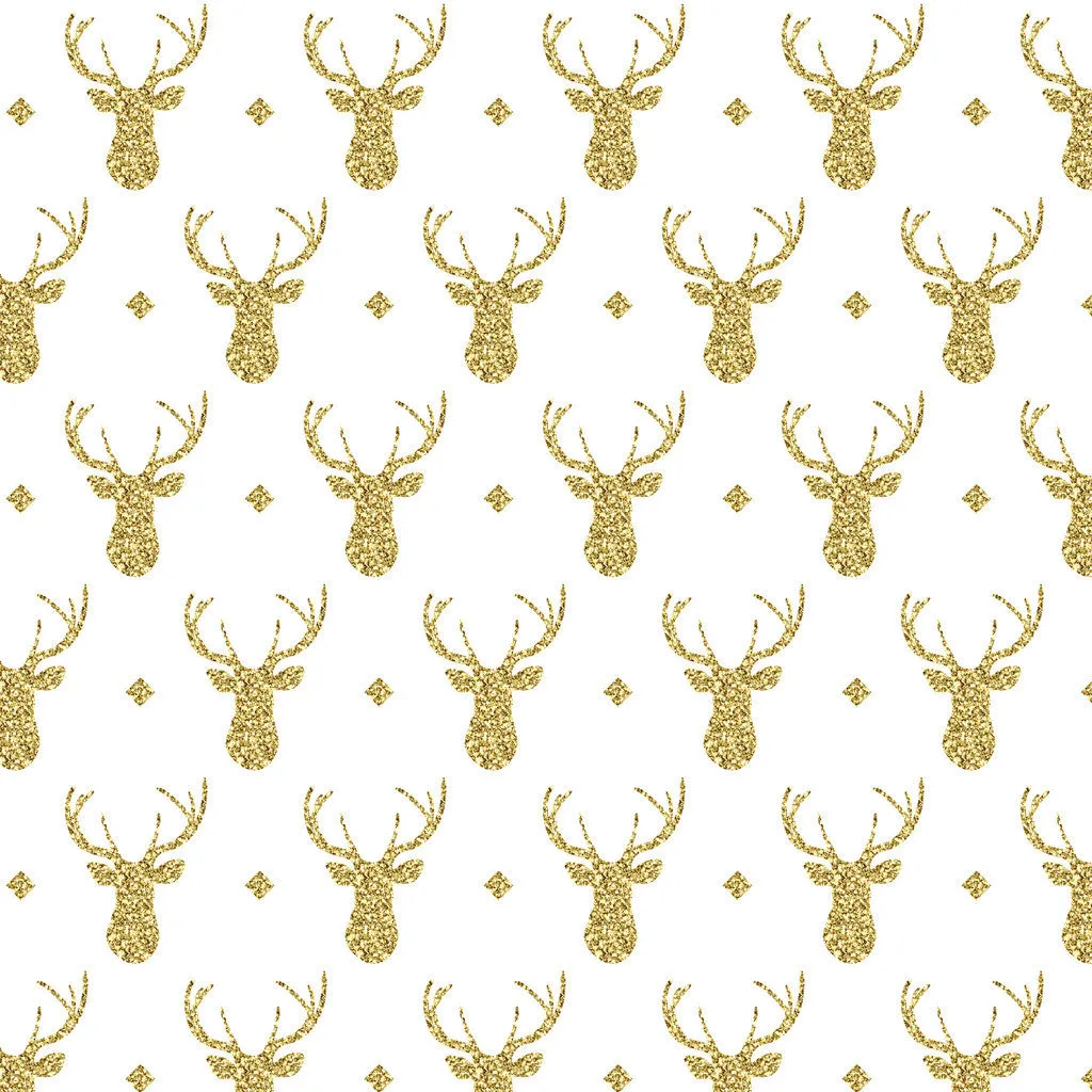 Gold Glitter Antler Heat Transfer Vinyl Sheet