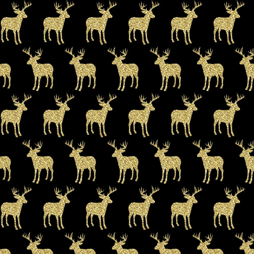 Gold Glitter Antler Heat Transfer Vinyl Sheet
