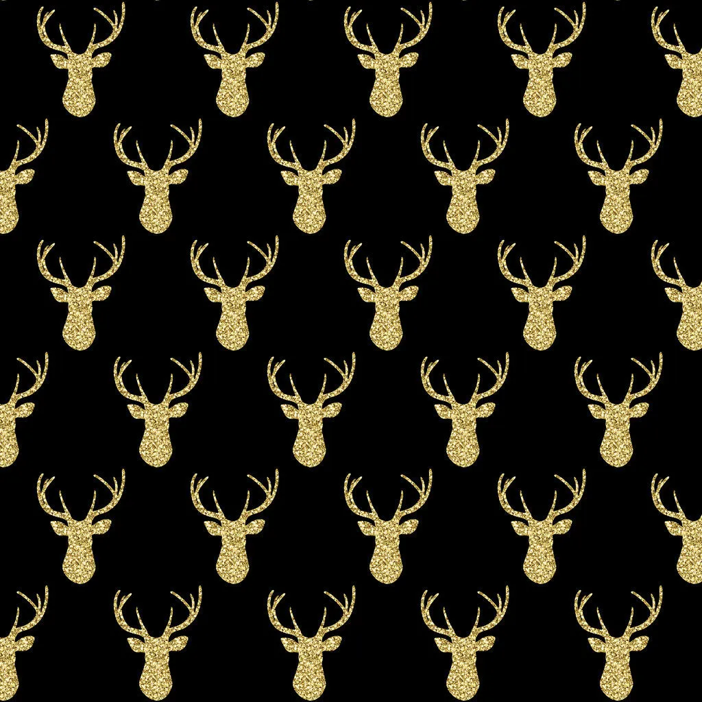 Gold Glitter Antler Heat Transfer Vinyl Sheet
