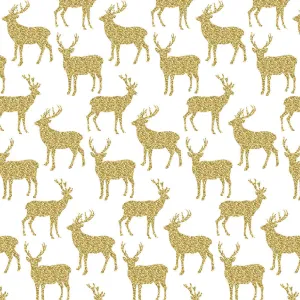 Gold Glitter Antler Heat Transfer Vinyl Sheet