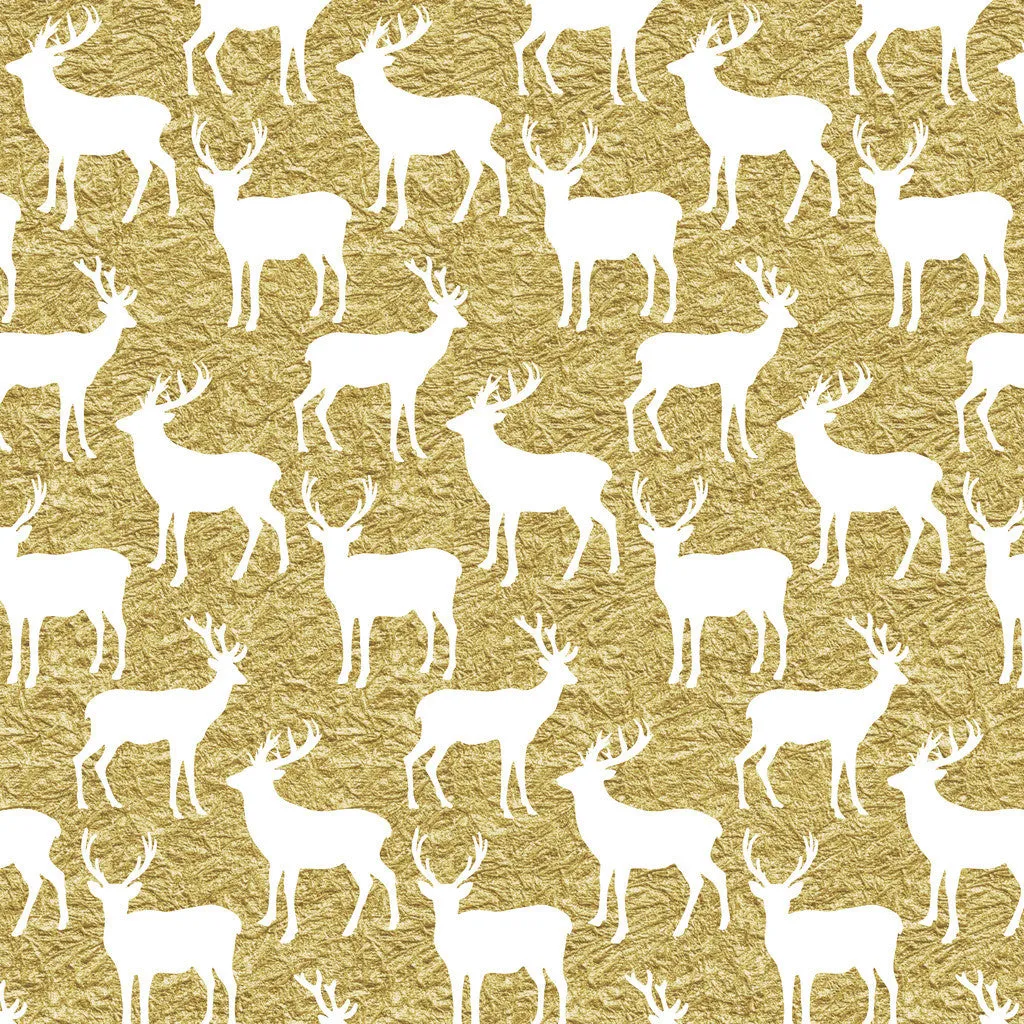 Gold Glitter Antler Heat Transfer Vinyl Sheet