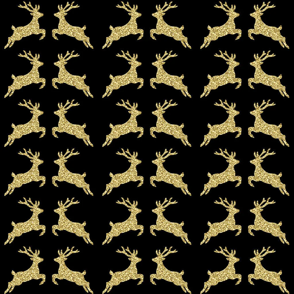 Gold Glitter Antler Heat Transfer Vinyl Sheet