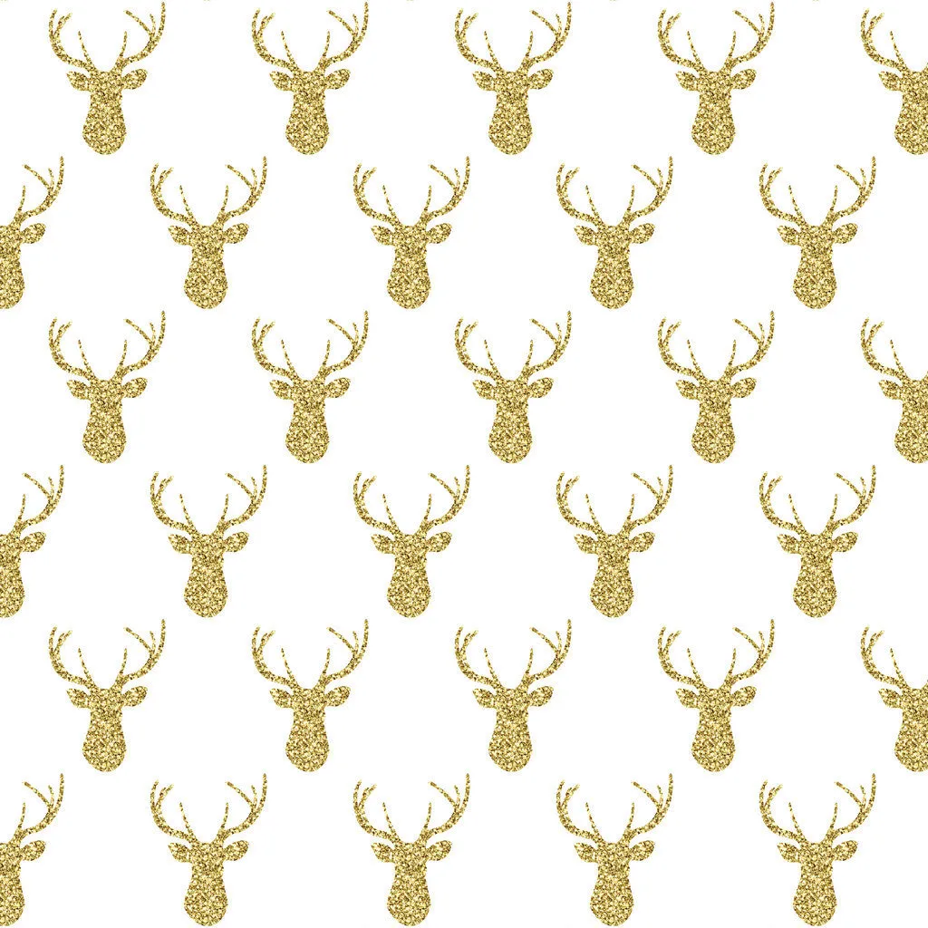 Gold Glitter Antler Heat Transfer Vinyl Sheet
