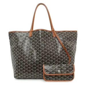 Goyard Black Gold Goyardine Saint Louis GM