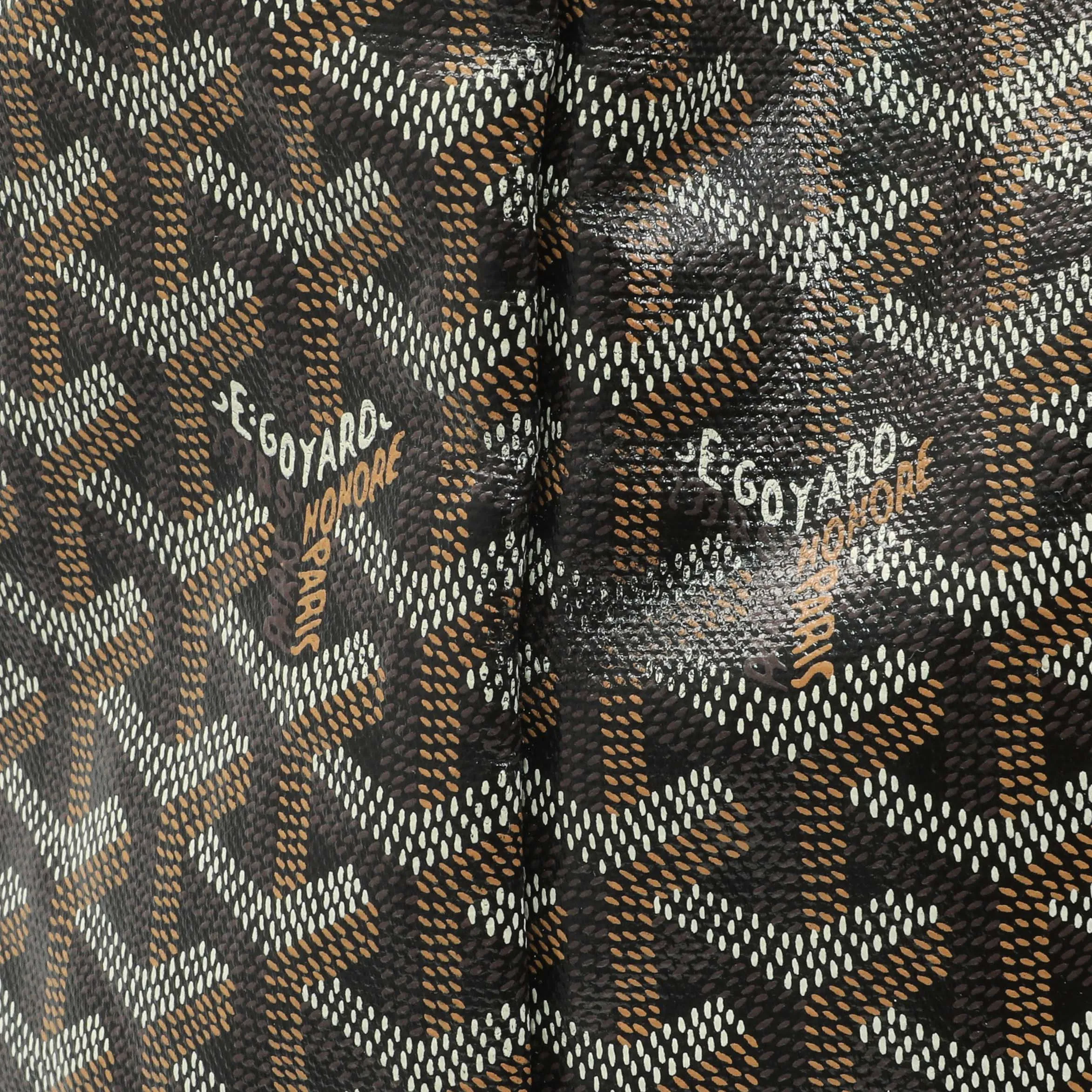Goyard Black Gold Goyardine Saint Louis GM