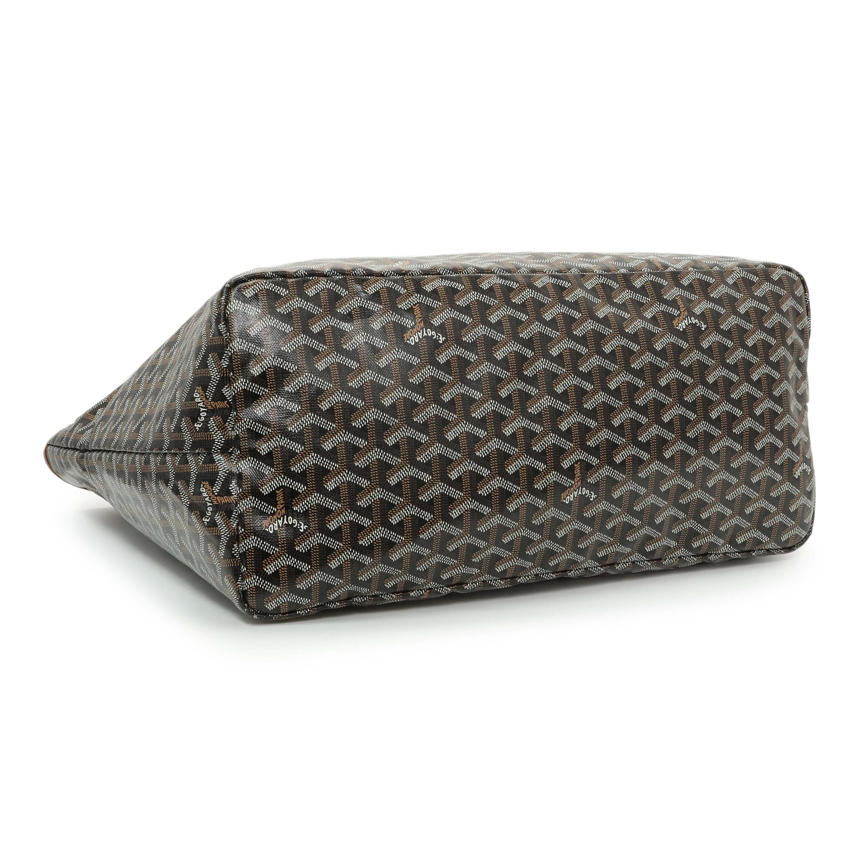 Goyard Black Gold Goyardine Saint Louis GM