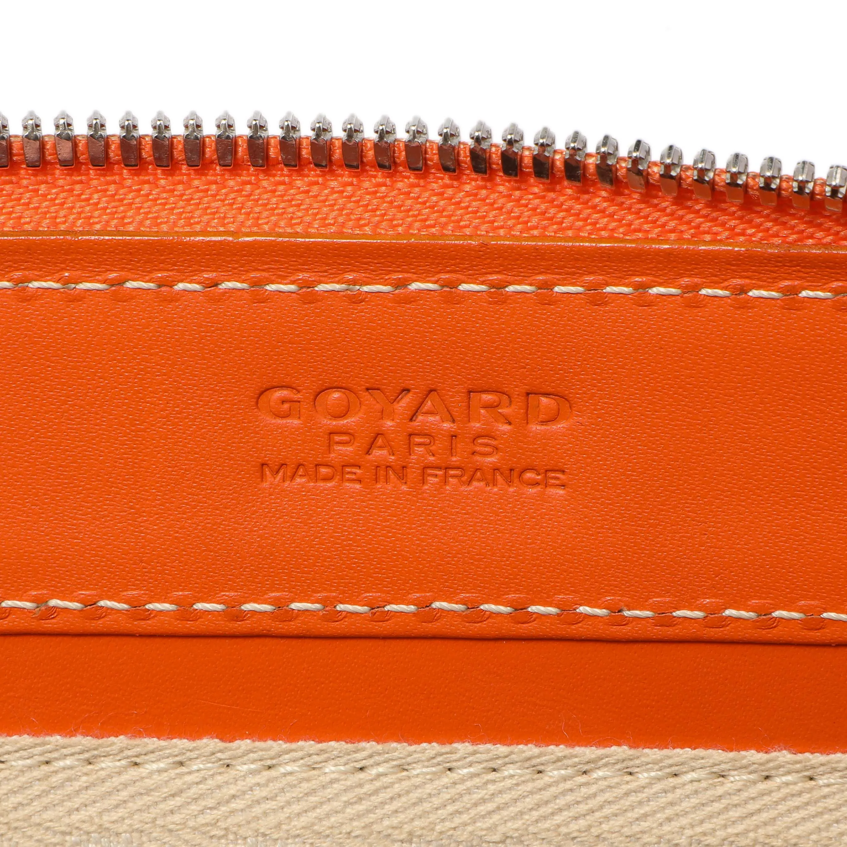 Goyard Orange Goyardine Sac Marie Galante GM