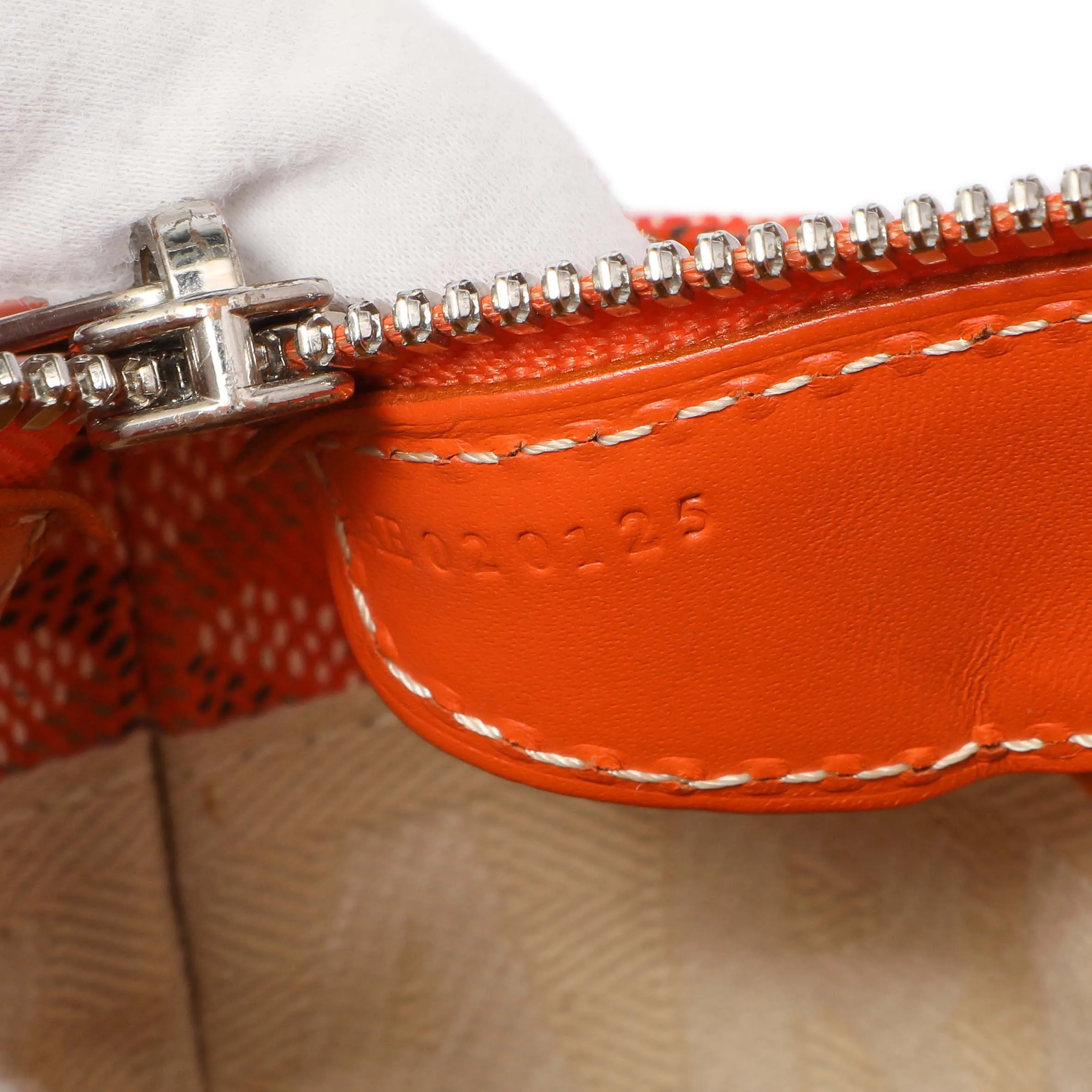 Goyard Orange Goyardine Sac Marie Galante GM