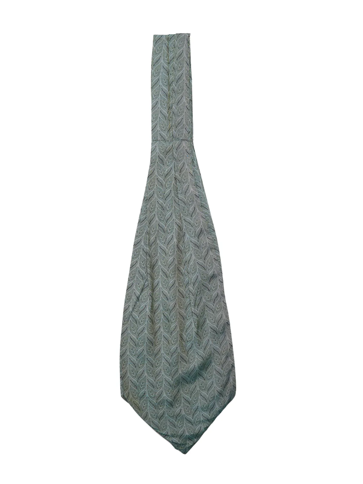 Green Patterned Ascot