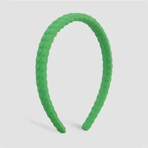 Green Stud-Pattern Hard Headband