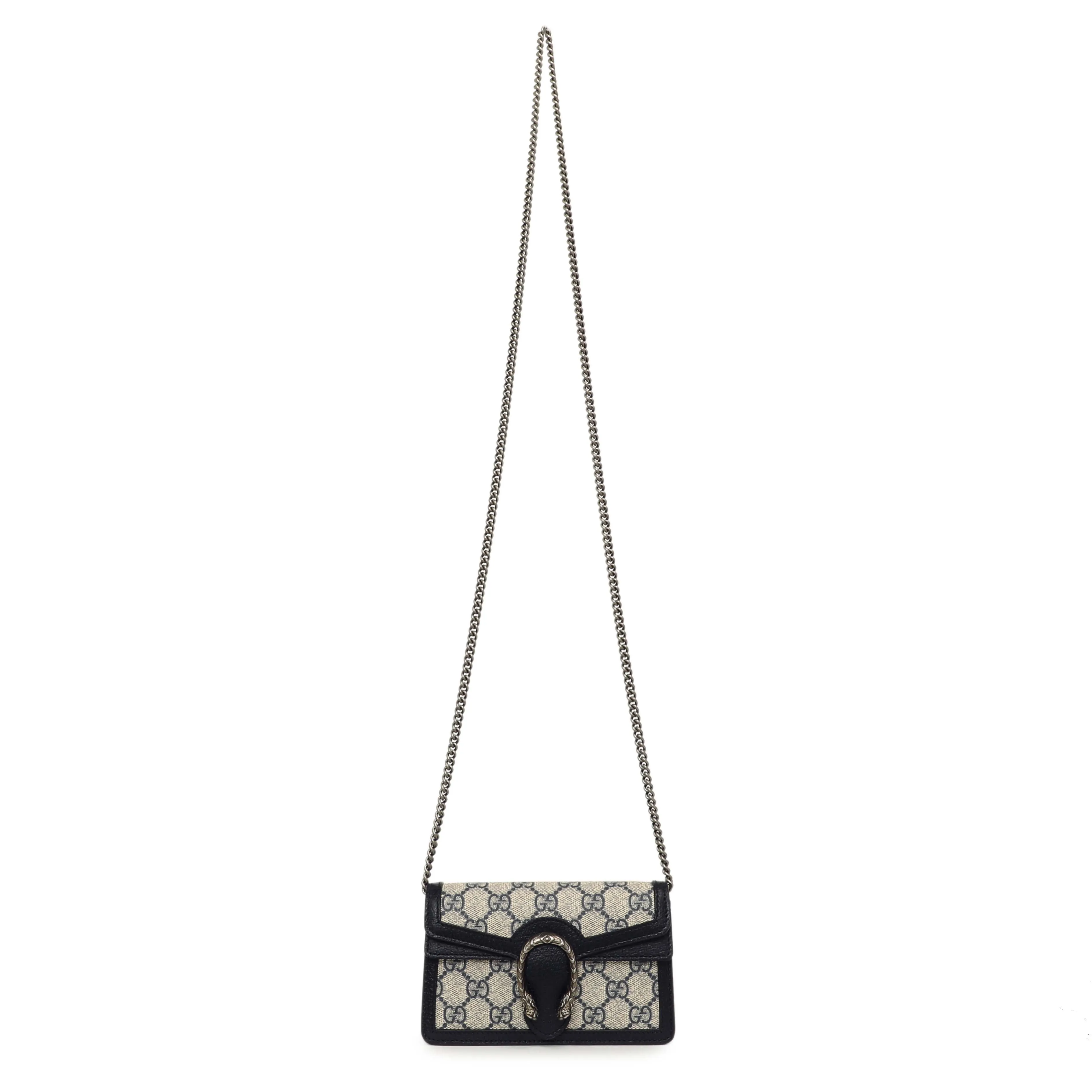 Gucci Beige Blue GG Supreme Monogram Super Mini Dionysus