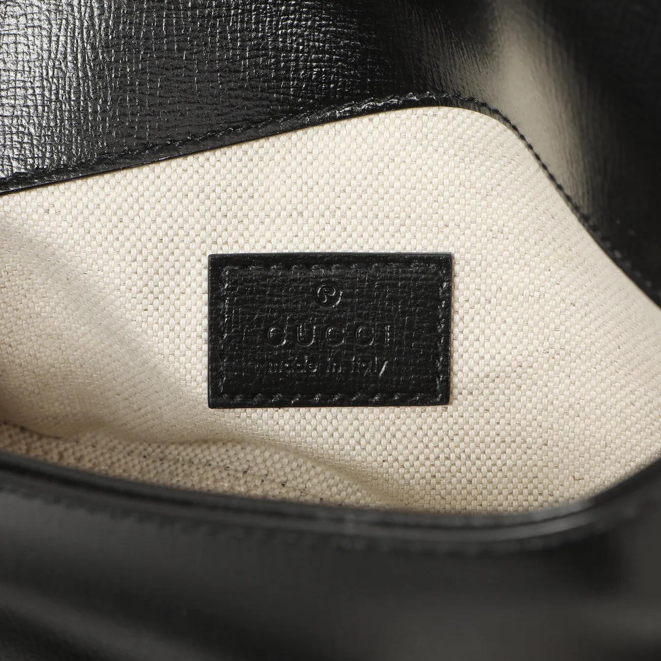 Gucci Black Calfskin Mini Horsebit 1955 Asymmetric Shoulder Bag