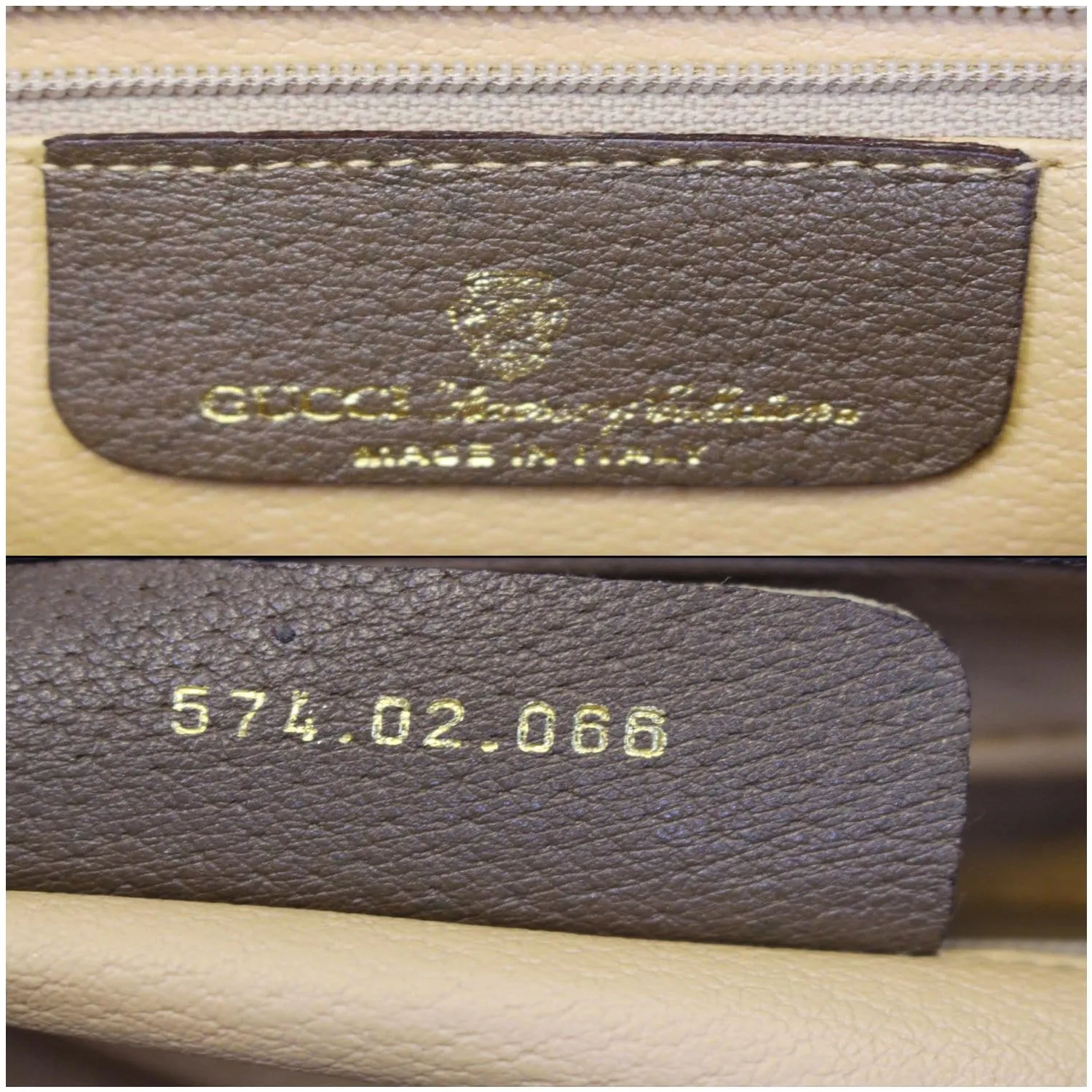 GUCCI GG Canvas Web Crossbody Bag Brown Vintage