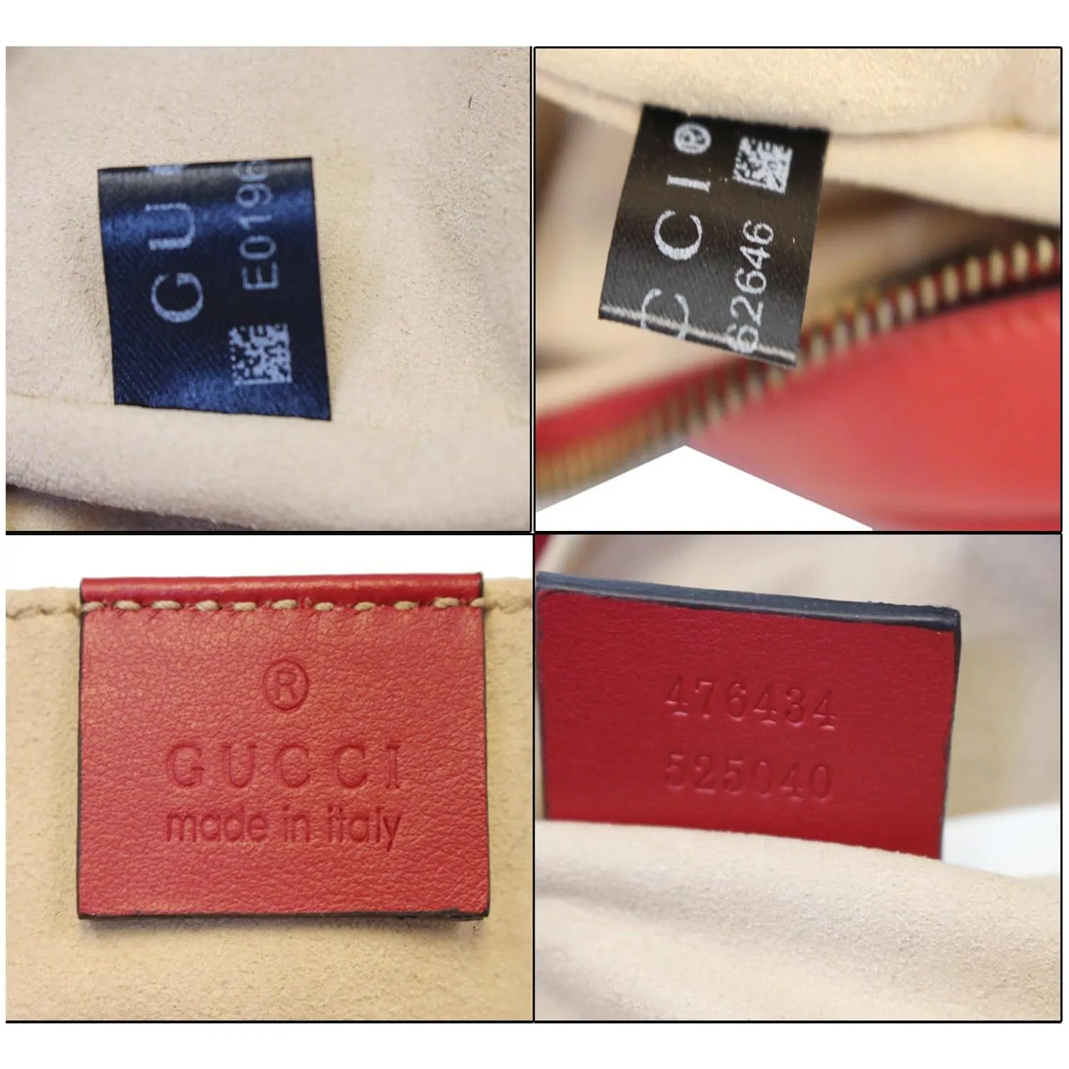 GUCCI GG Marmont Matelasse Leather Belt Bag 476434 Red