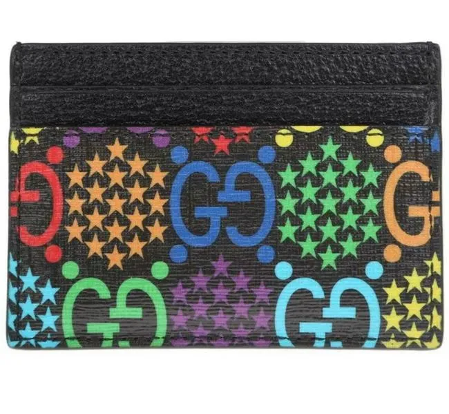 Gucci GG Psychedelic Leather Card Case
