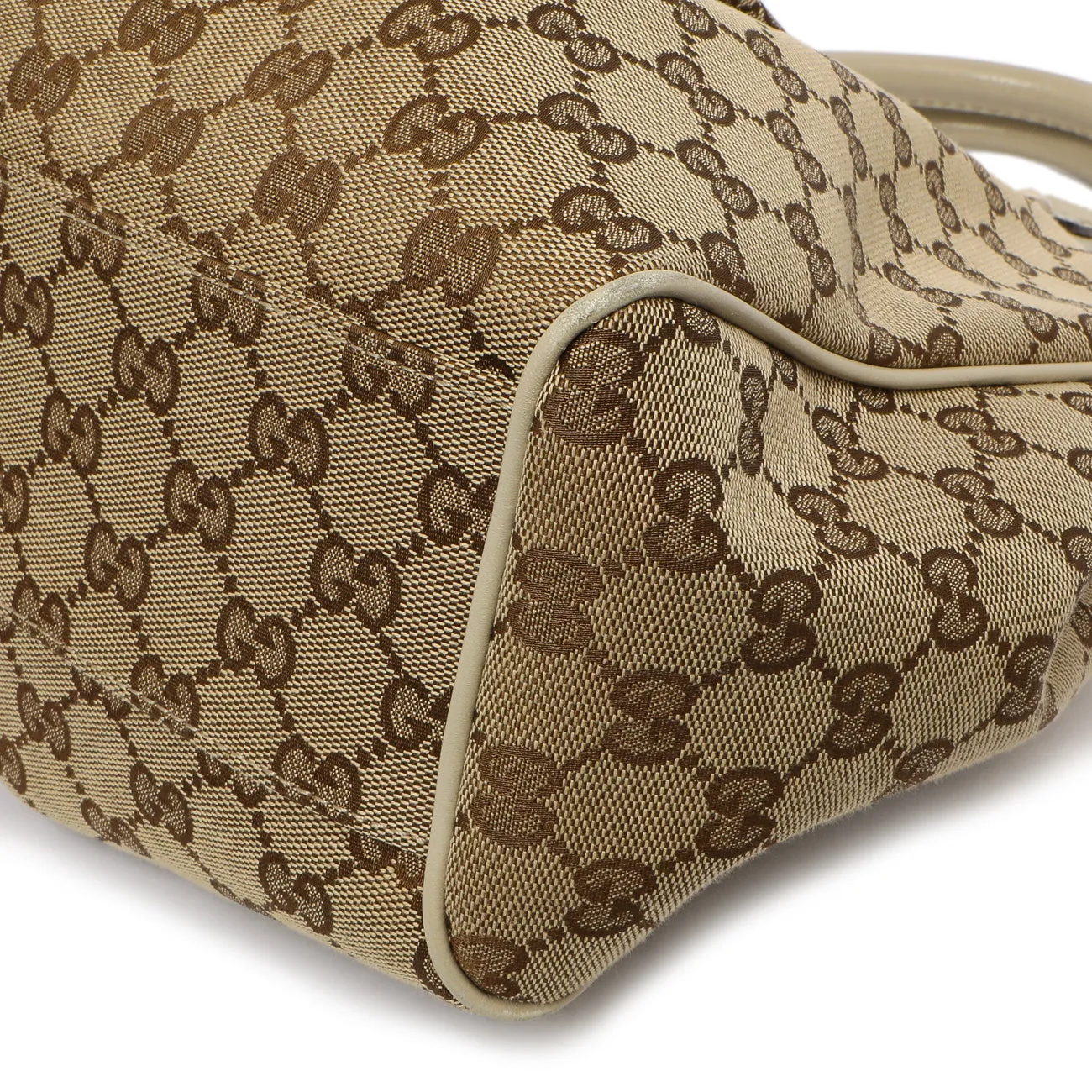 Gucci Ivory Monogram Medium Sukey Tote