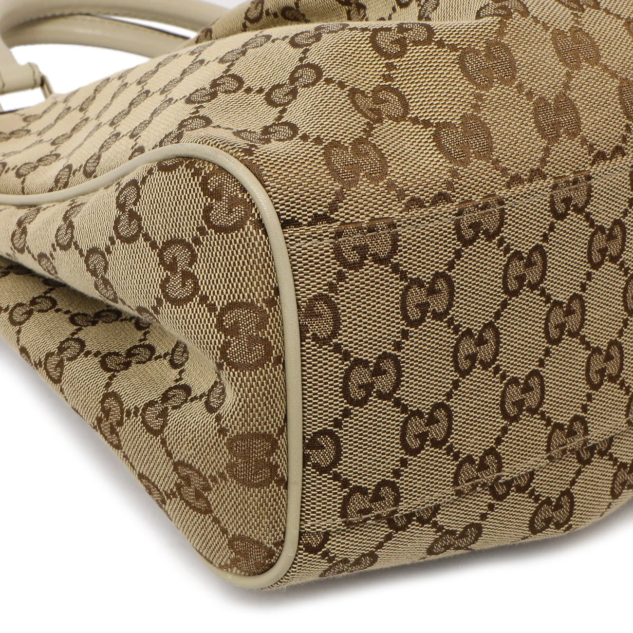 Gucci Ivory Monogram Medium Sukey Tote