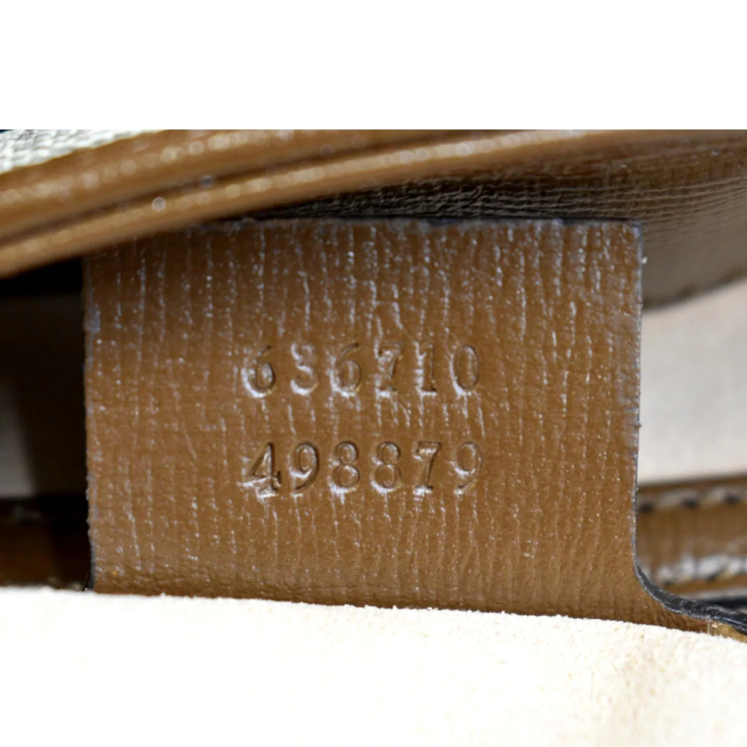 GUCCI Jackie 1961 Medium GG Monogram Canvas Crossbody Bag Beige 636710