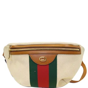 GUCCI Vintage Canvas Belt Bag 575082 Beige