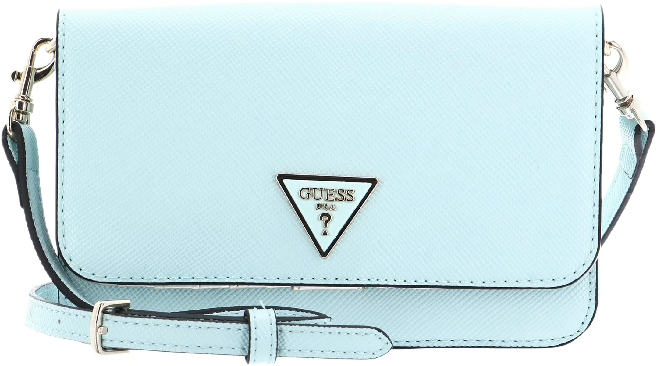 Guess Noelle Mini Crossbody Bag In Ice Blue For Women