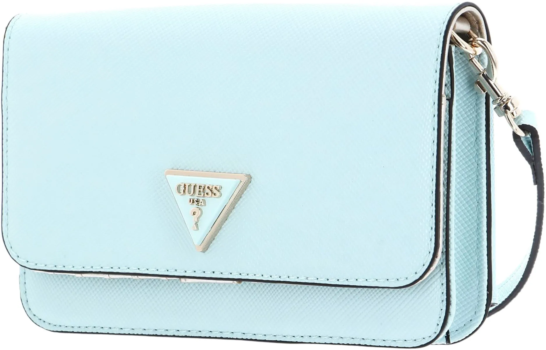 Guess Noelle Mini Crossbody Bag In Ice Blue For Women