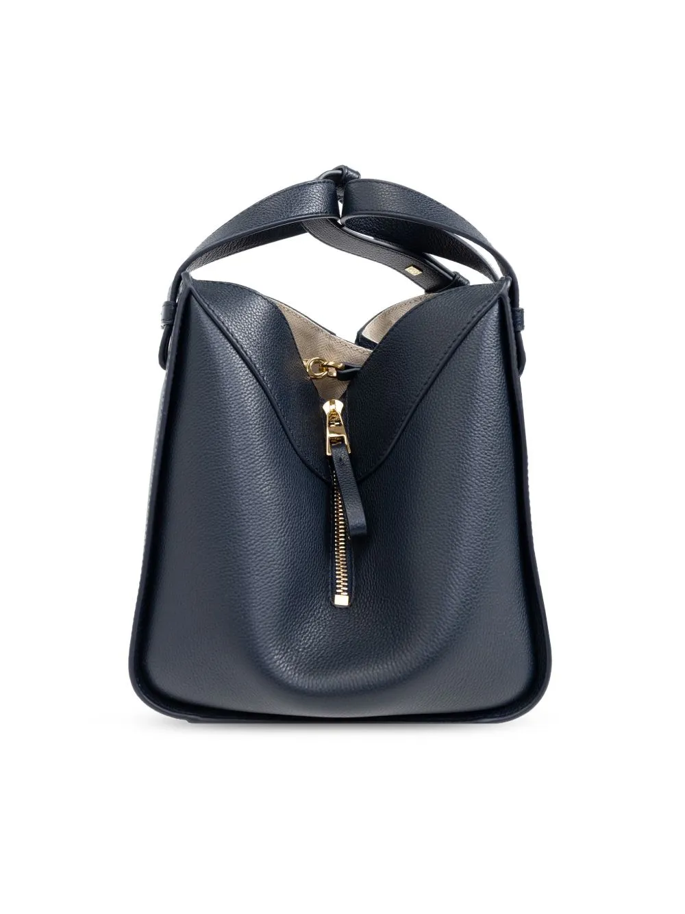 Hammock compact leather handbag