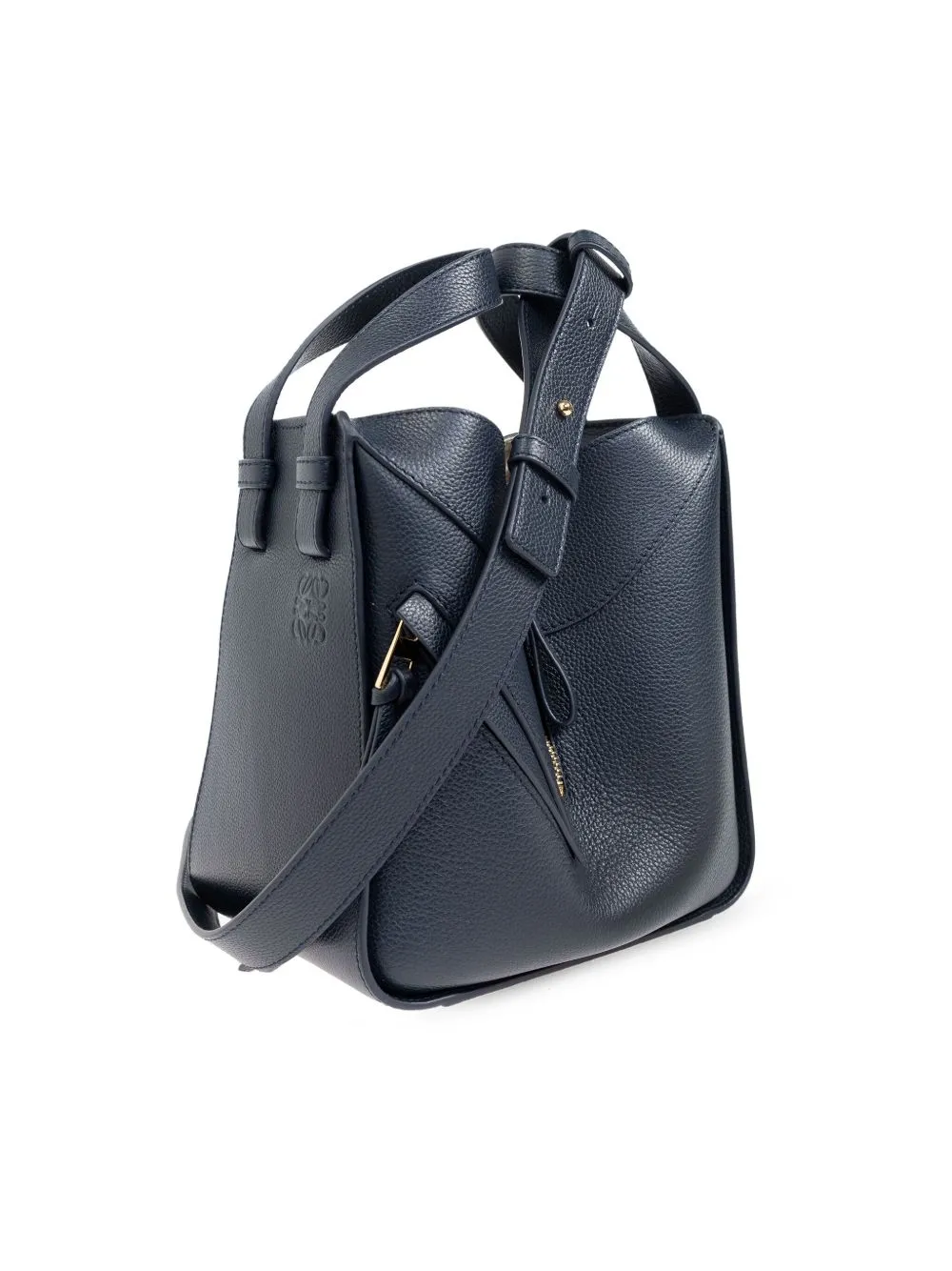 Hammock compact leather handbag