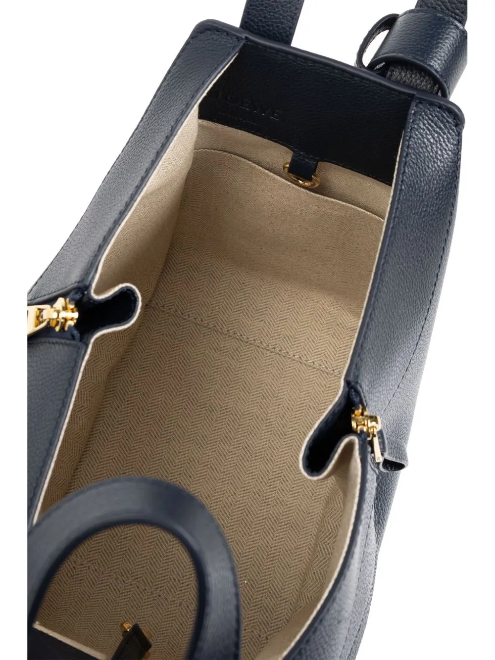 Hammock compact leather handbag