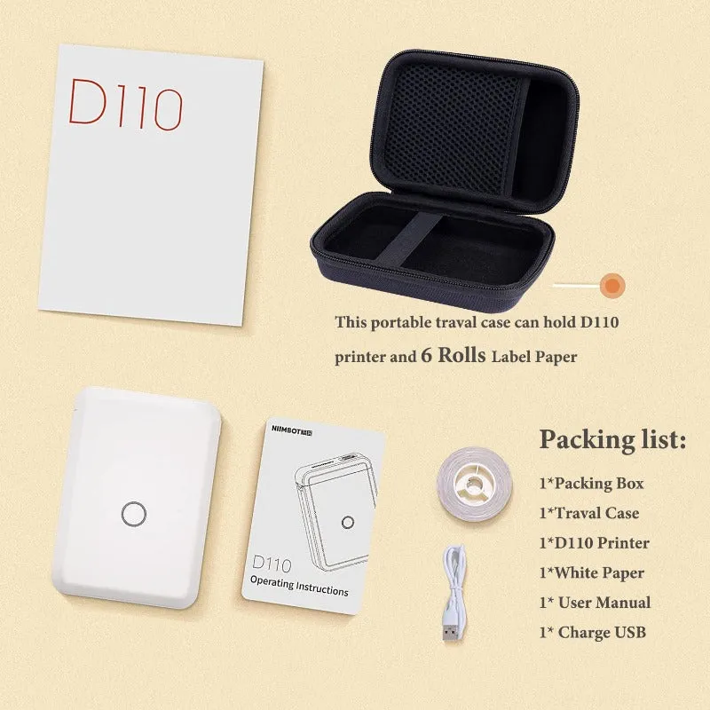 Handheld Portable USB Label Printer