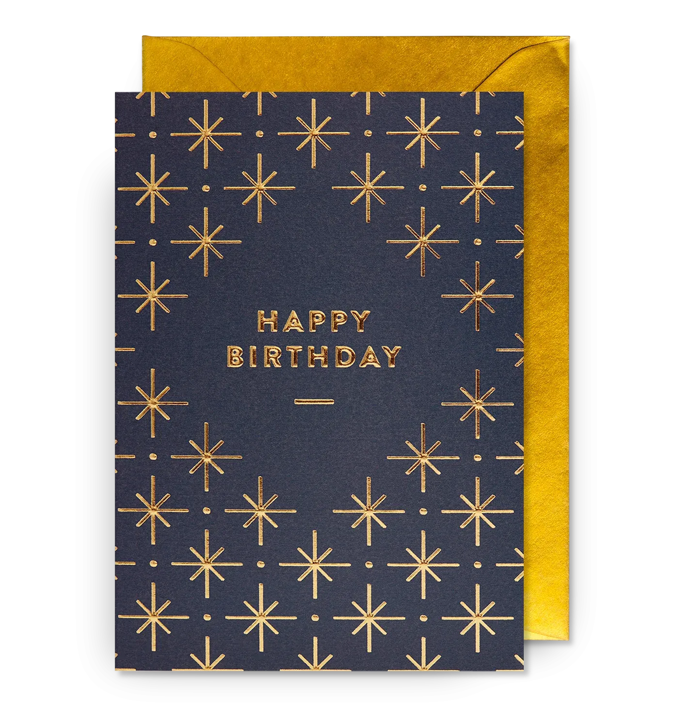 Happy Birthday Starburst Patterned