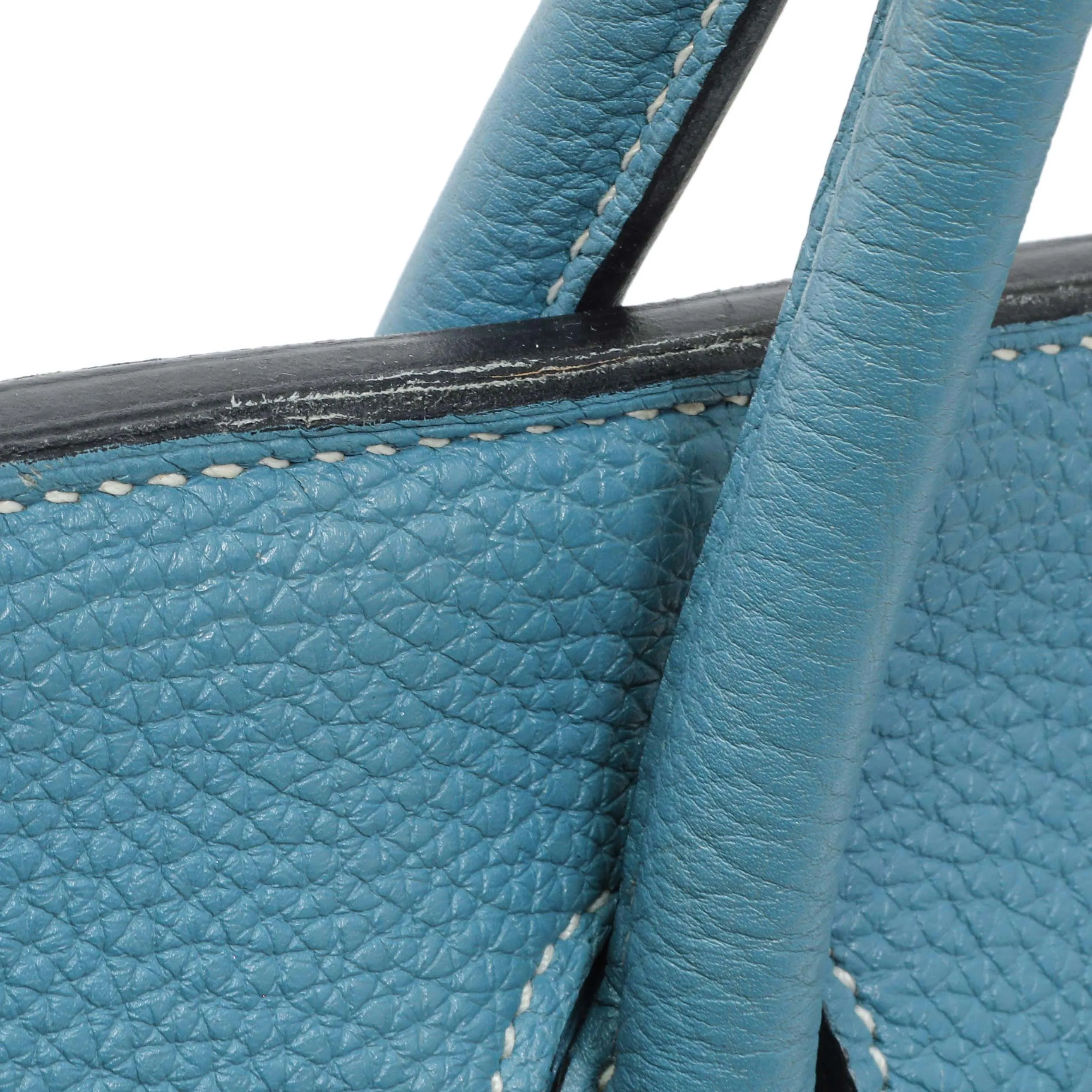 Hermes Blue Jean Clemence Birkin 35