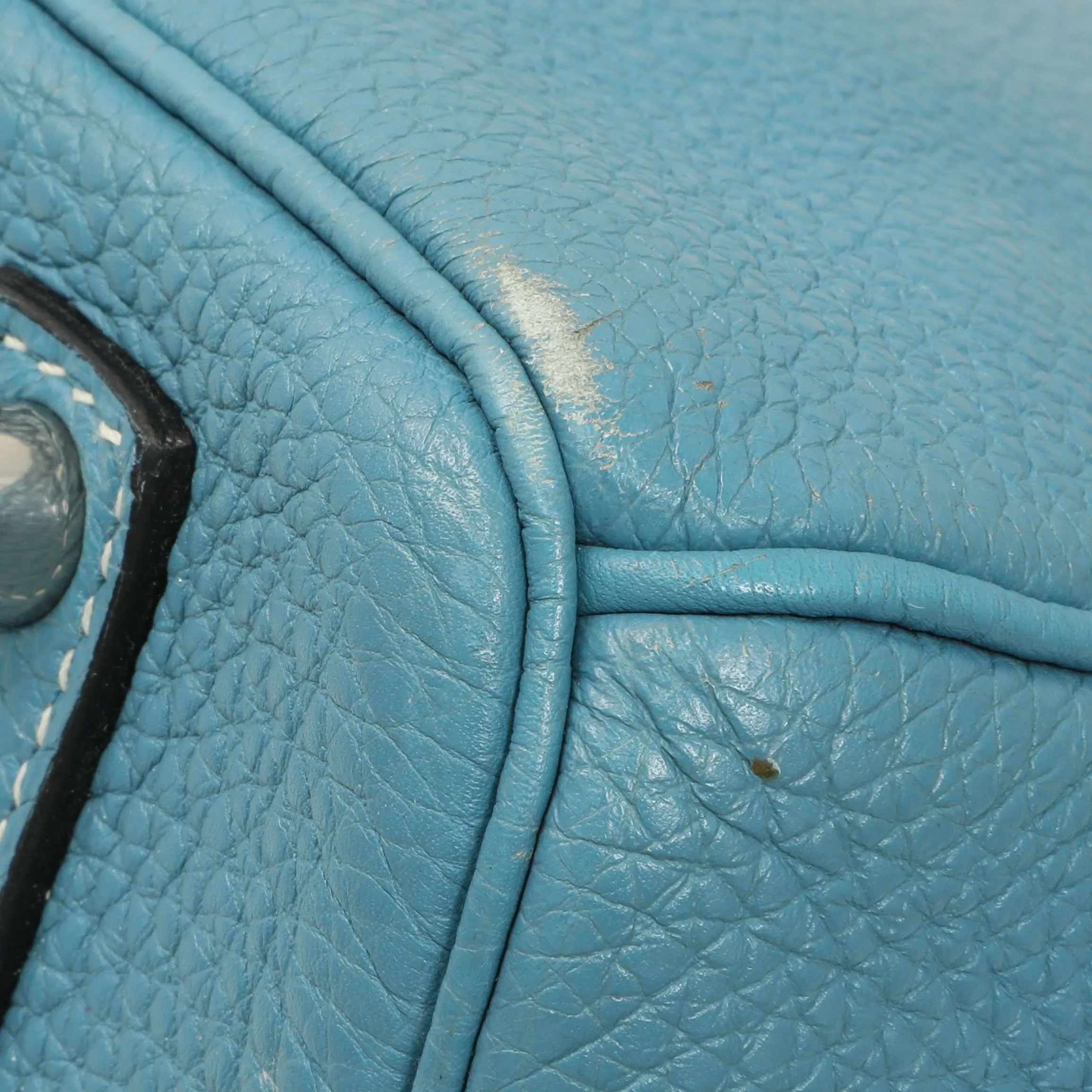 Hermes Blue Jean Clemence Birkin 35