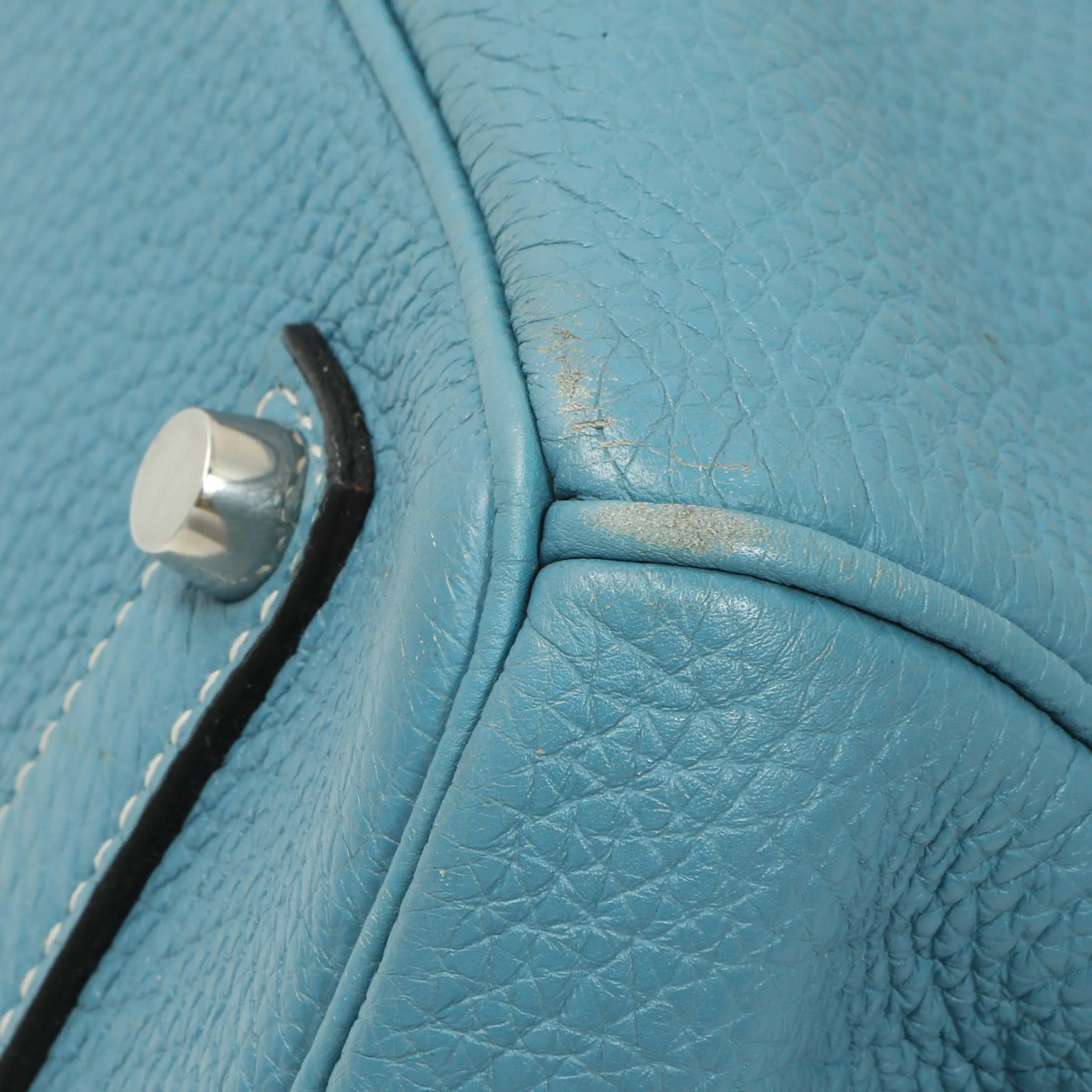 Hermes Blue Jean Clemence Birkin 35
