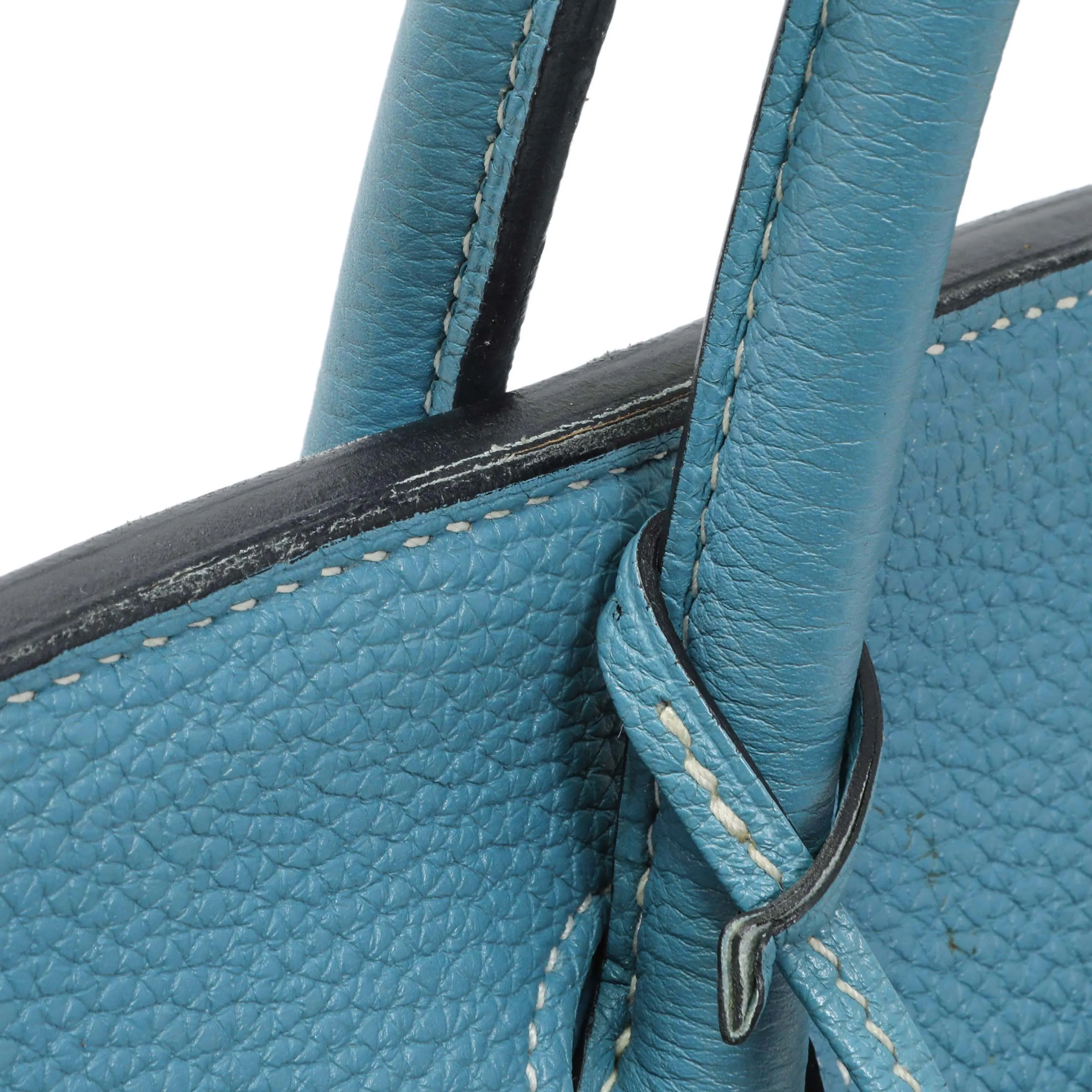 Hermes Blue Jean Clemence Birkin 35