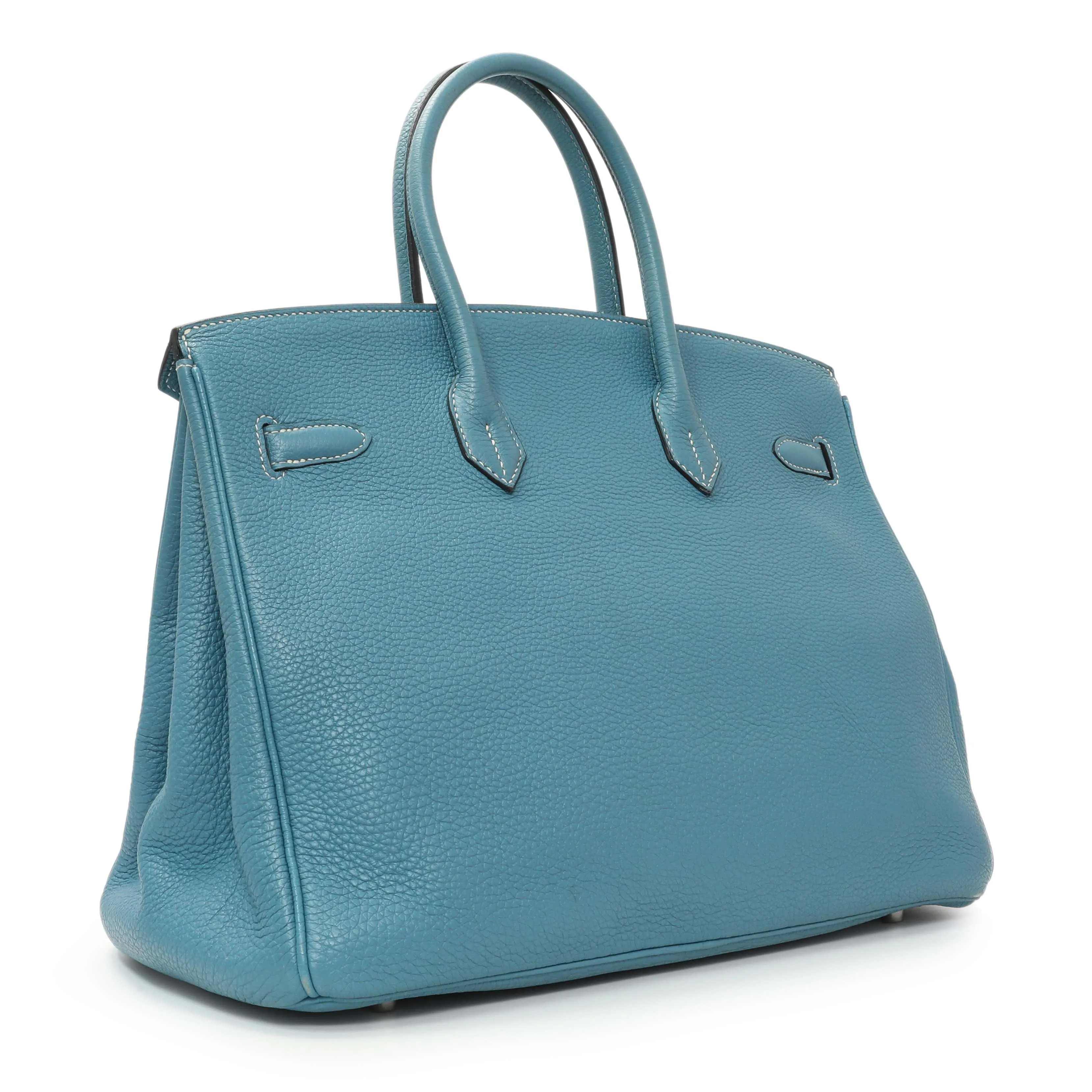 Hermes Blue Jean Clemence Birkin 35