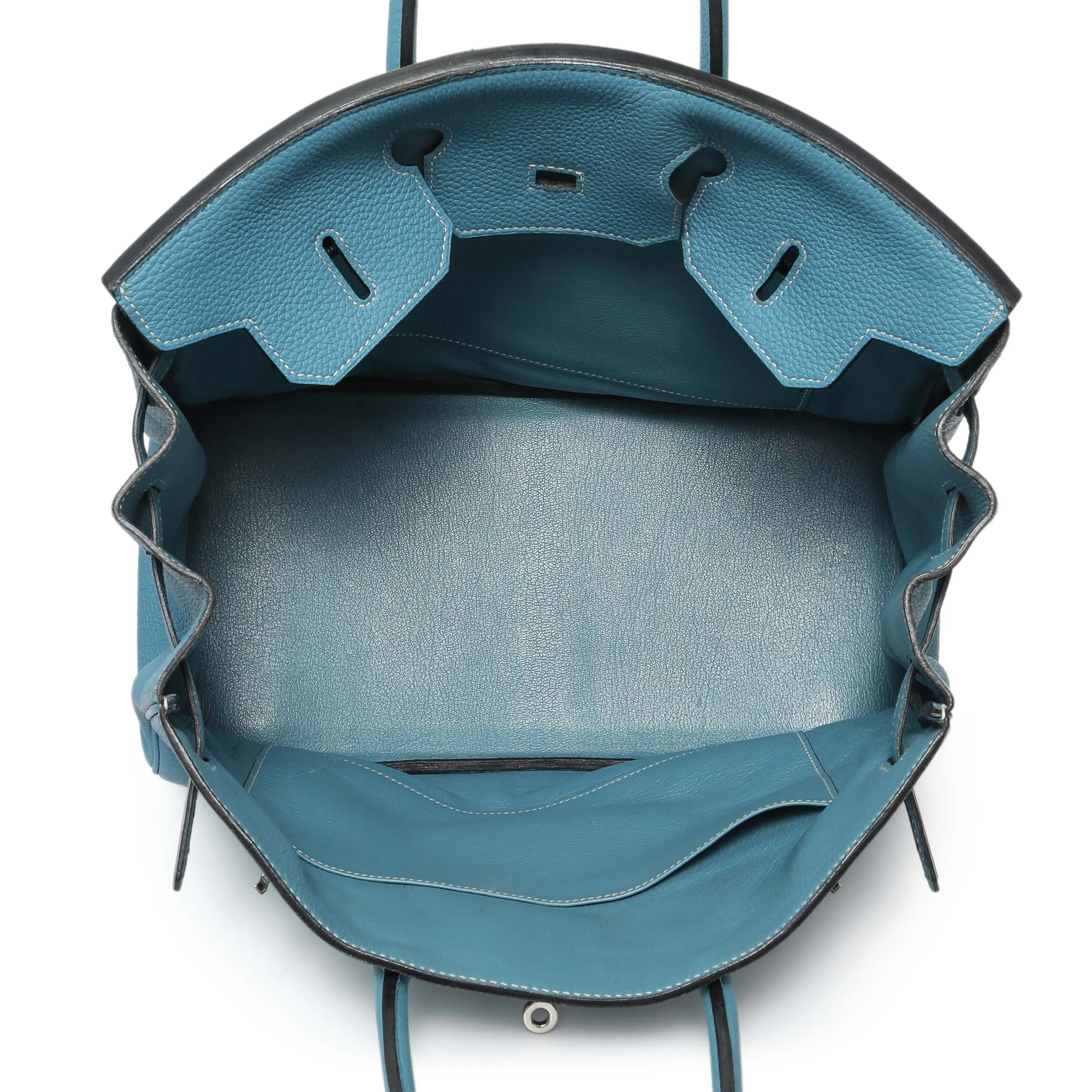 Hermes Blue Jean Clemence Birkin 35