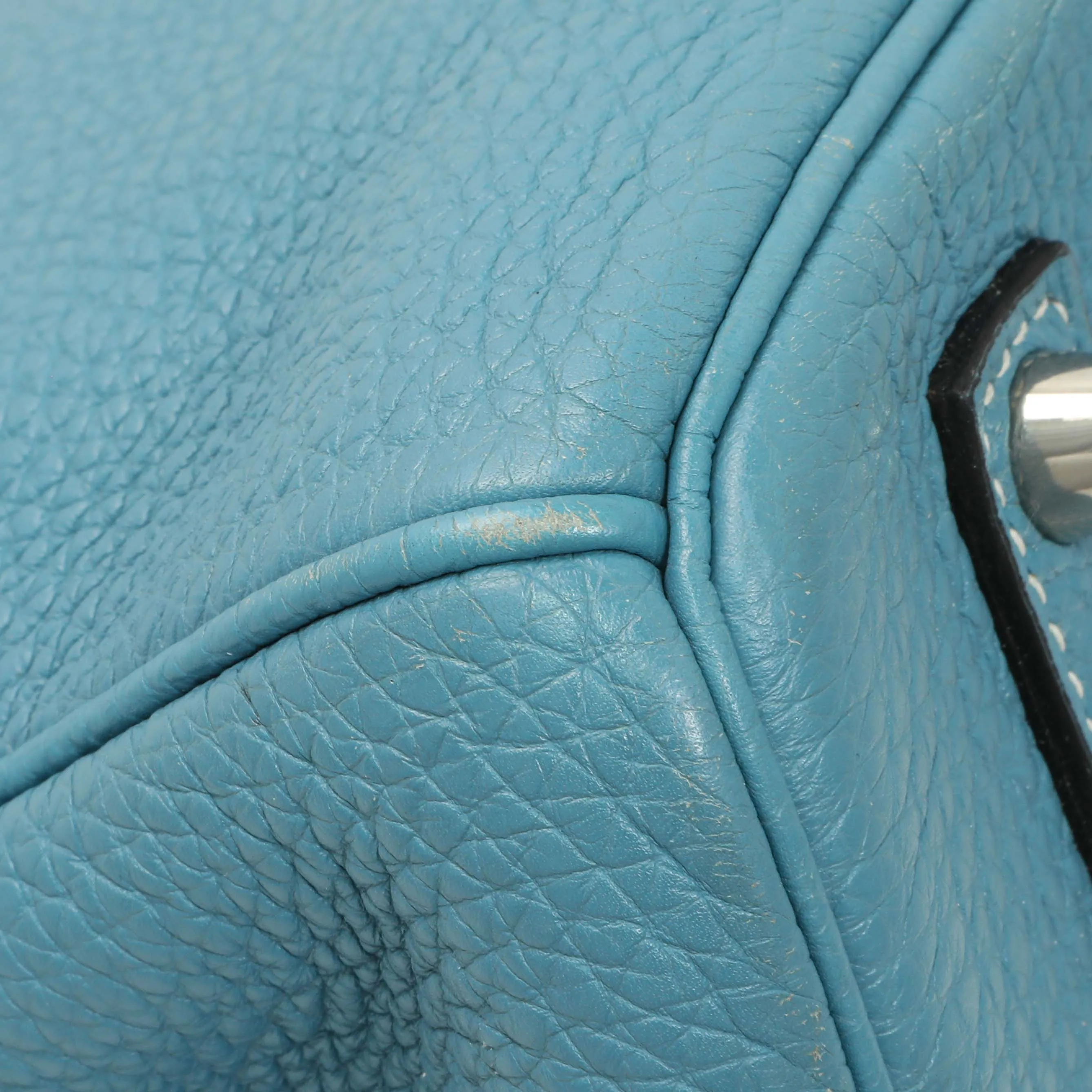 Hermes Blue Jean Clemence Birkin 35