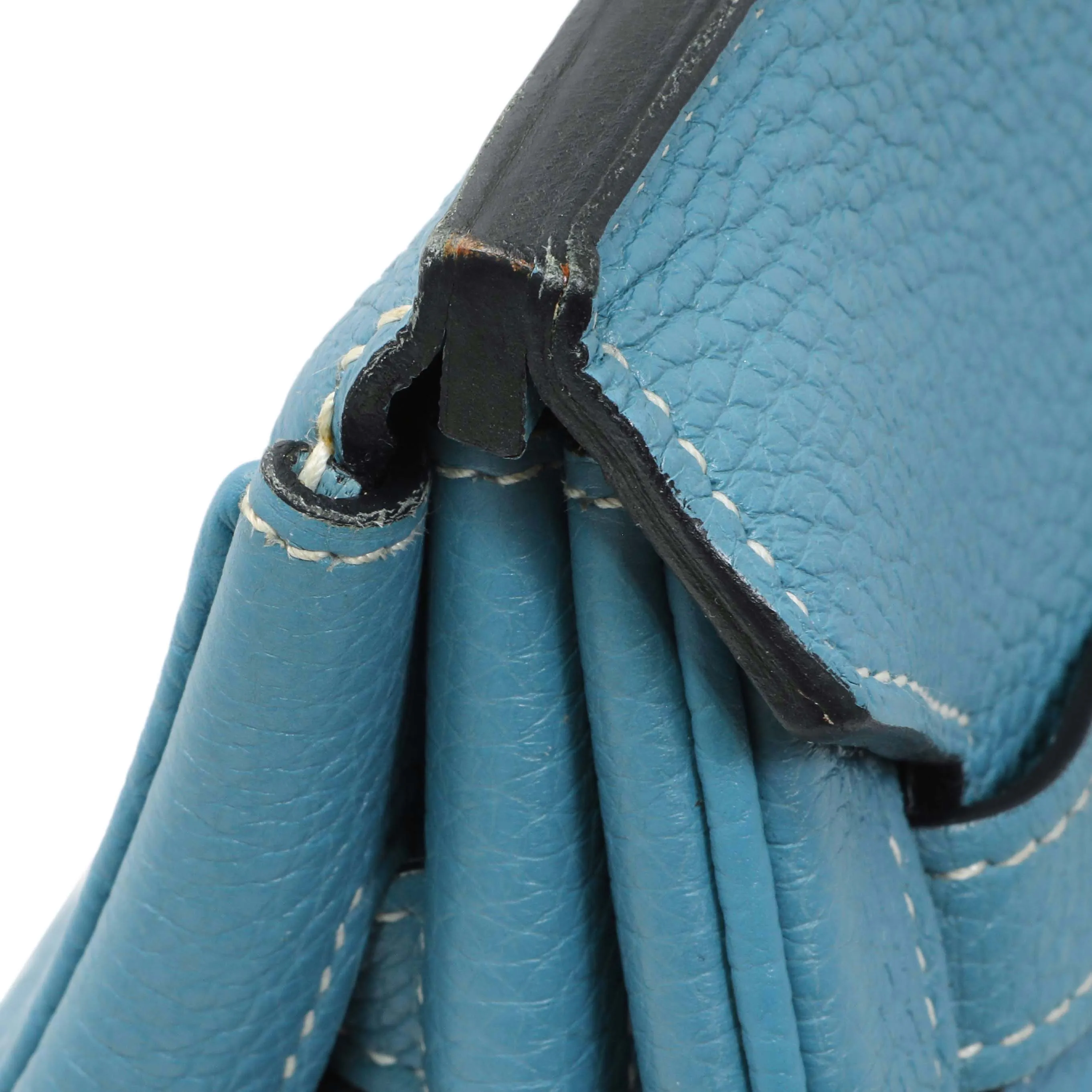 Hermes Blue Jean Clemence Birkin 35