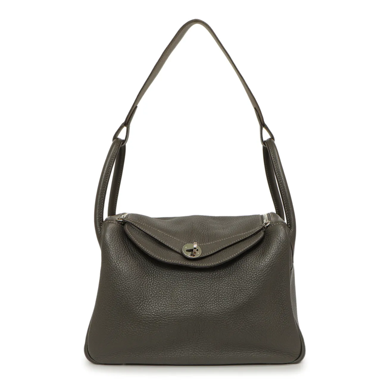 Hermes Etain Etoupe Clemence Lindy 30