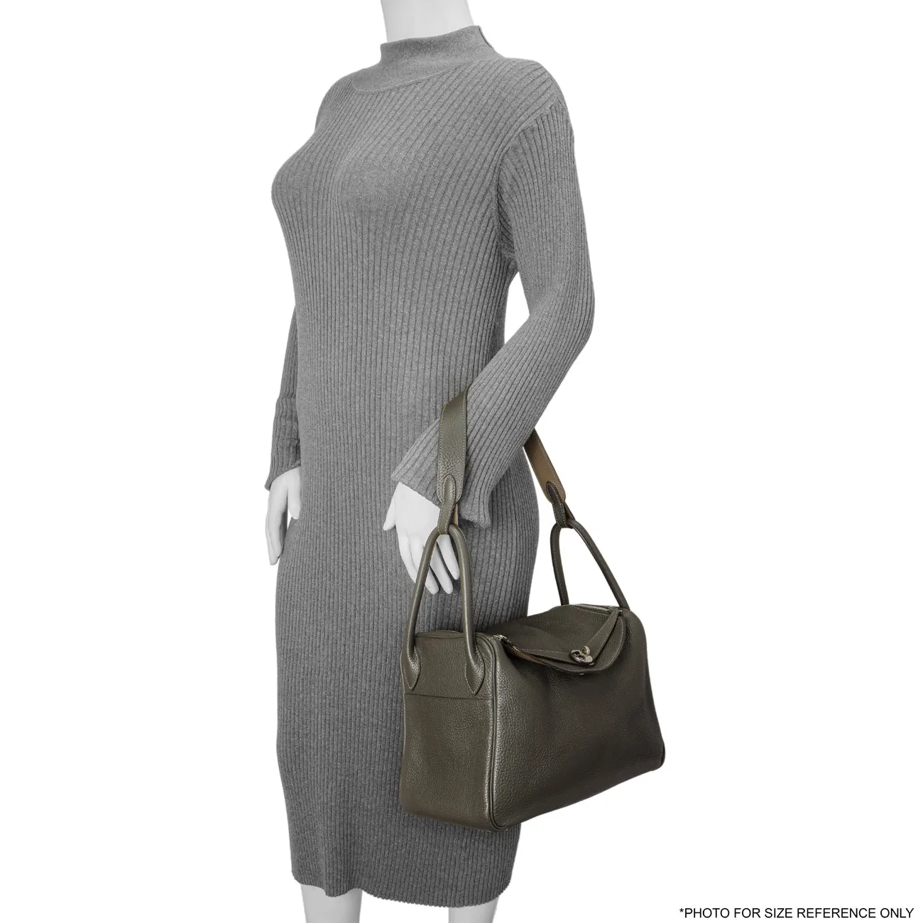 Hermes Etain Etoupe Clemence Lindy 30