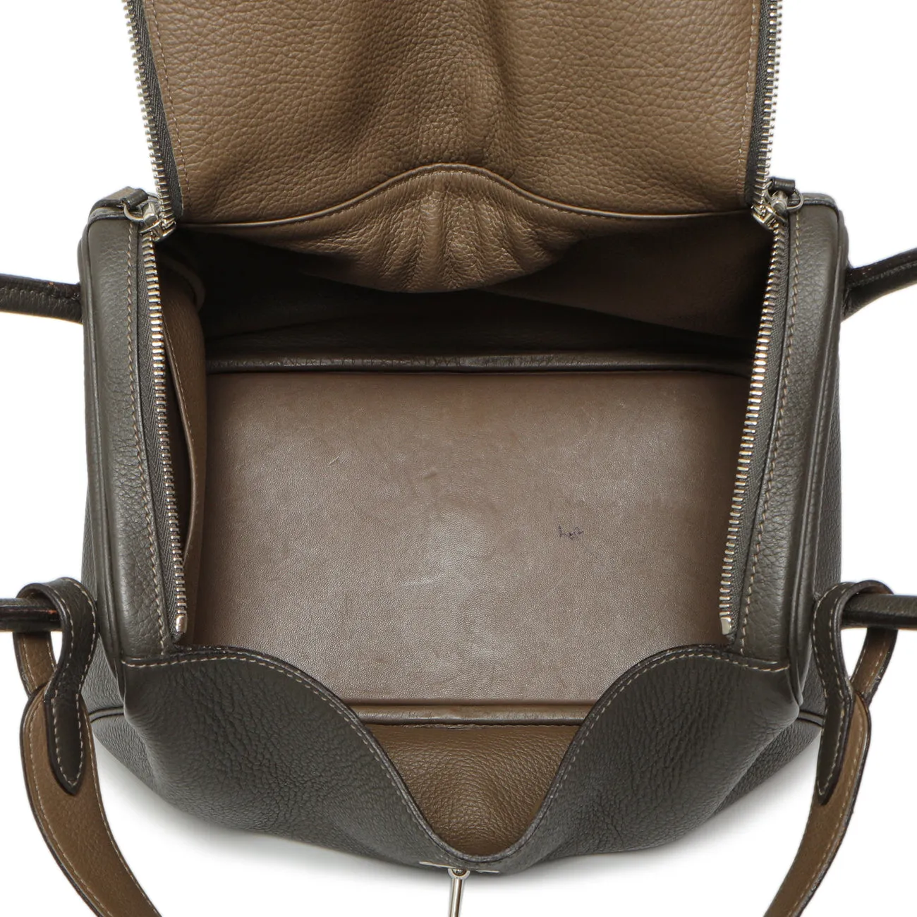Hermes Etain Etoupe Clemence Lindy 30