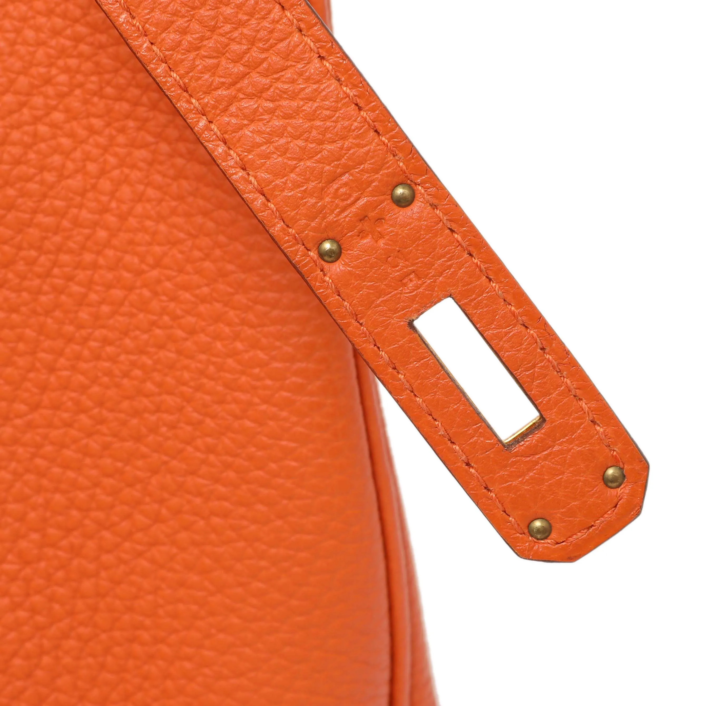 Hermes Orange Clemence Birkin 35