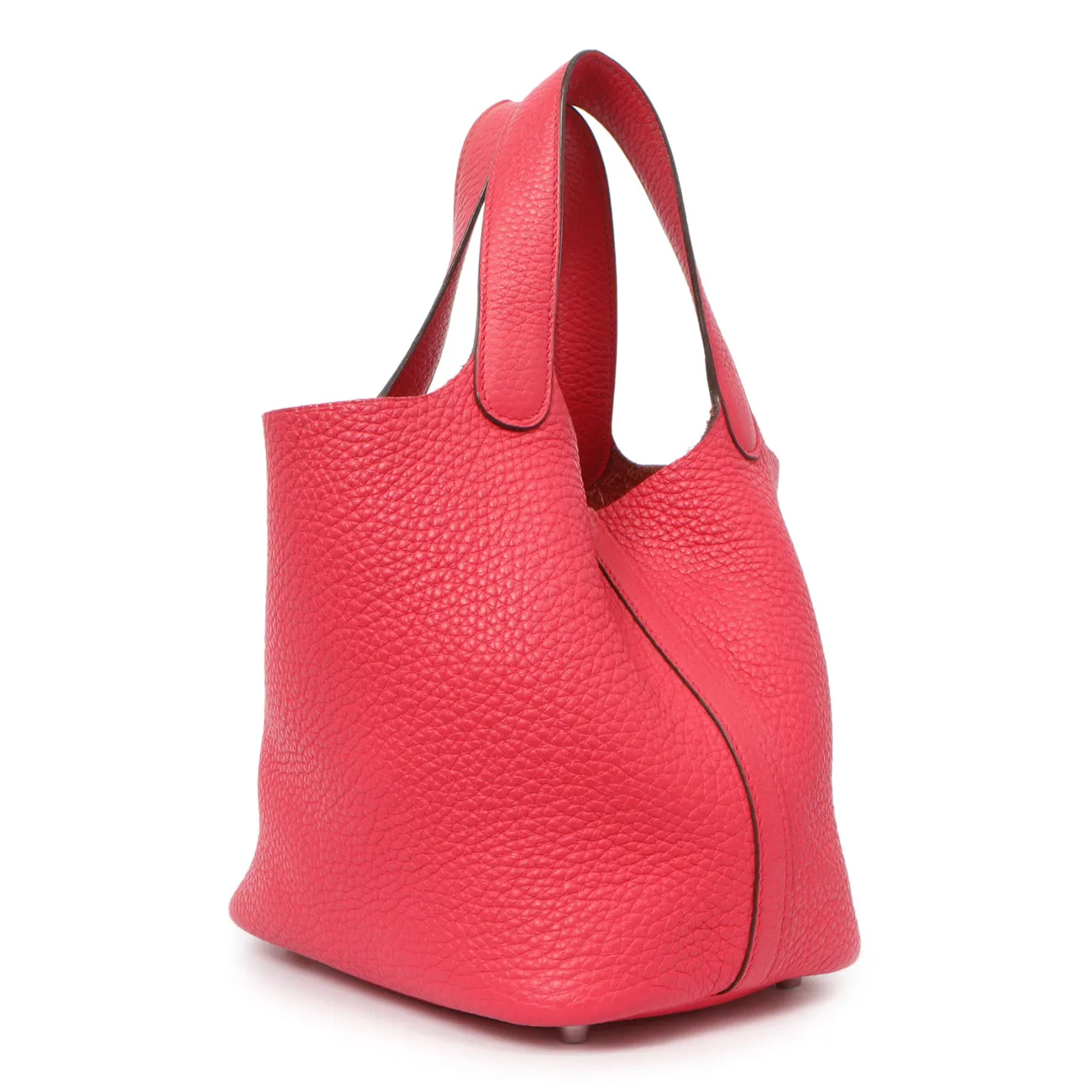Hermes Rose Extreme Clemence Picotin Lock 18