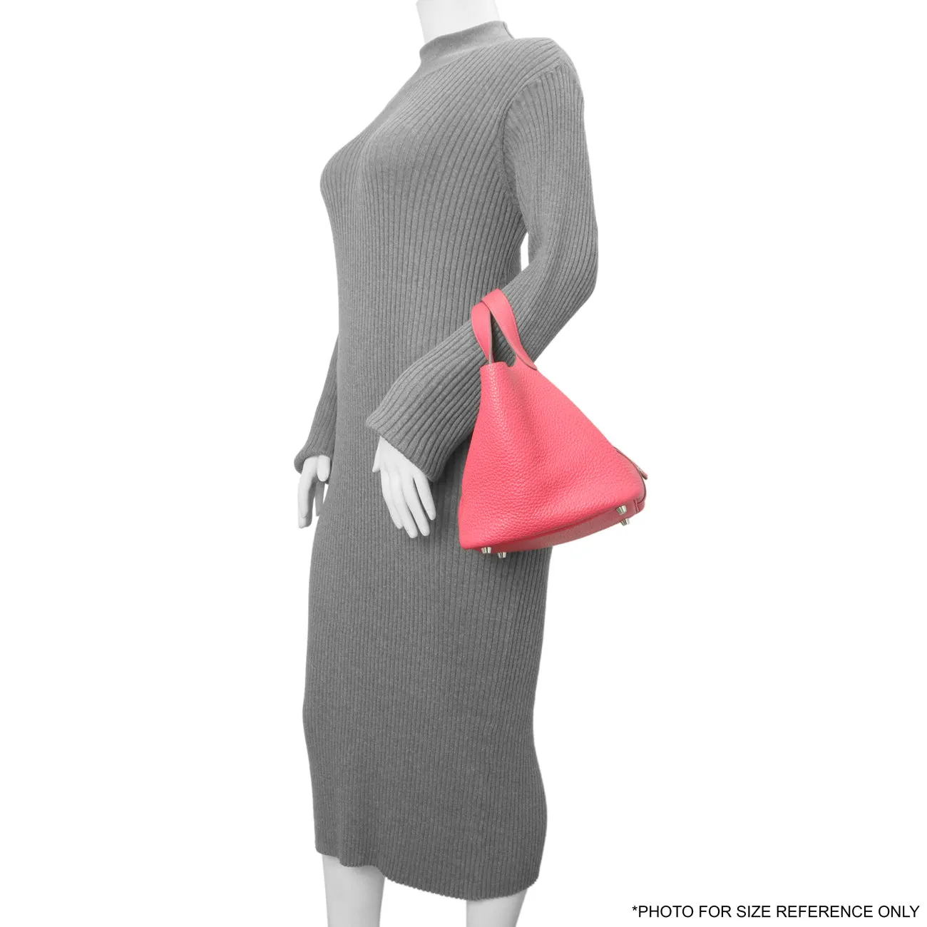 Hermes Rose Extreme Clemence Picotin Lock 18