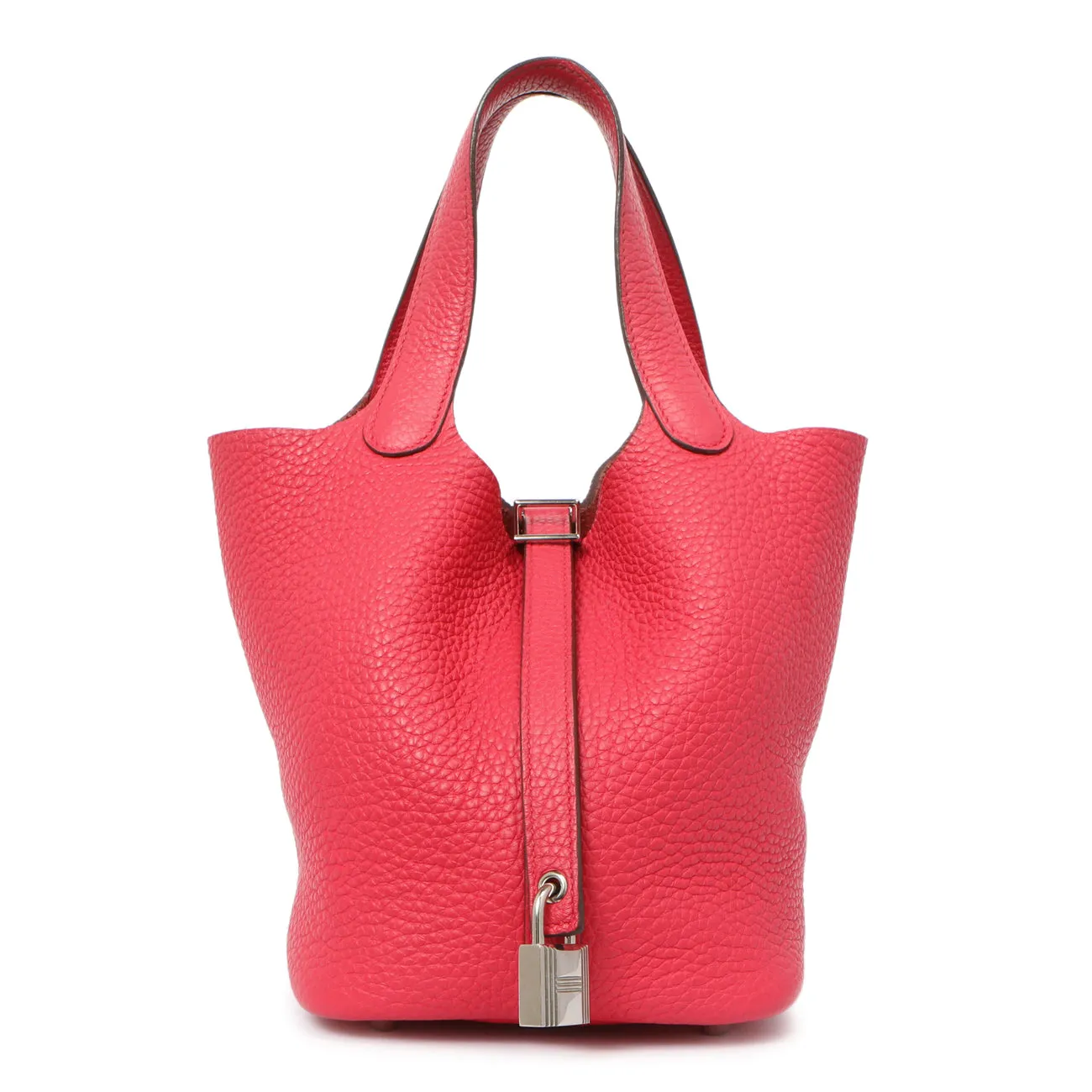 Hermes Rose Extreme Clemence Picotin Lock 18