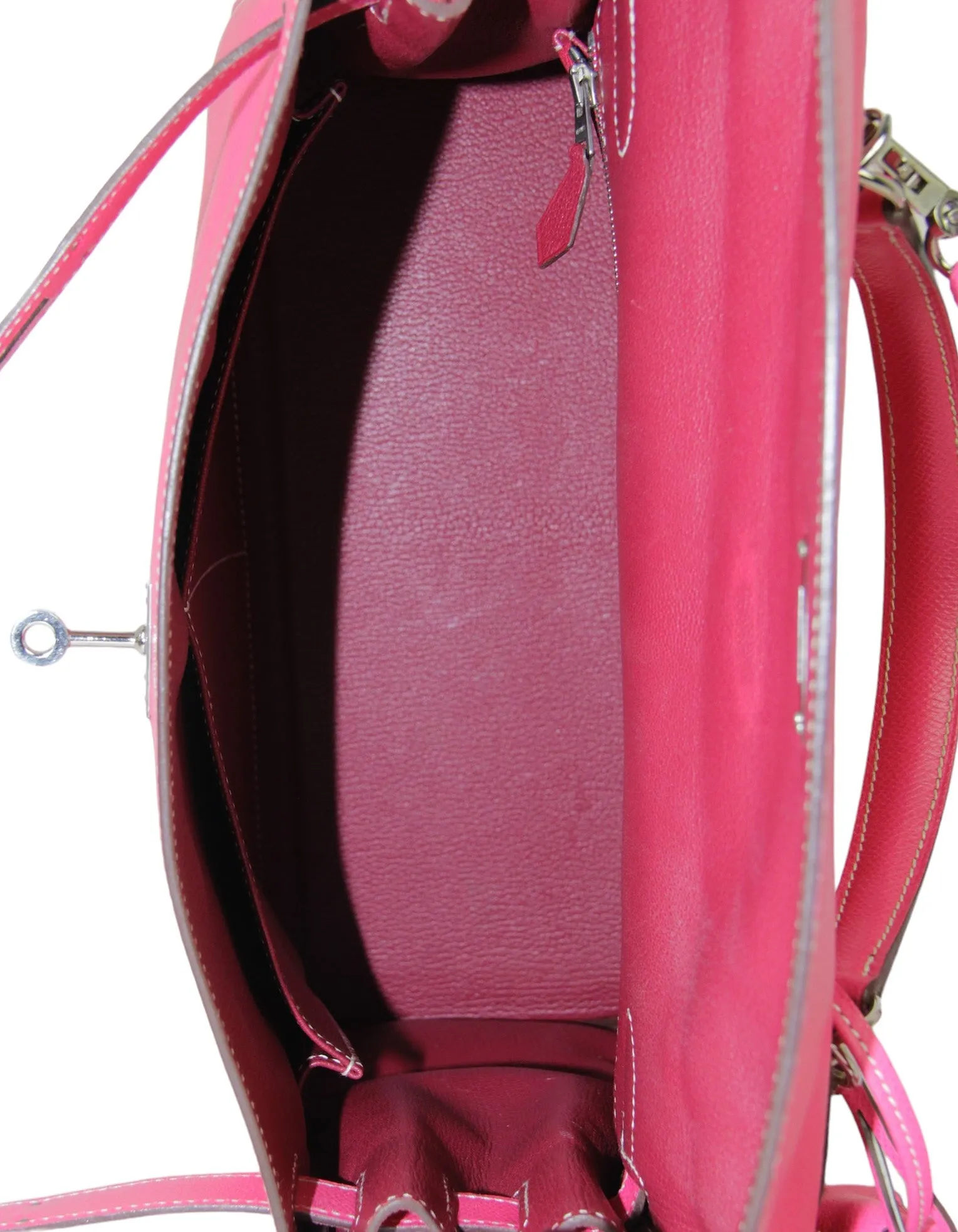 Hermes Rose Tyrien/ Tosca Epsom 32cm Candy Kelly Bag